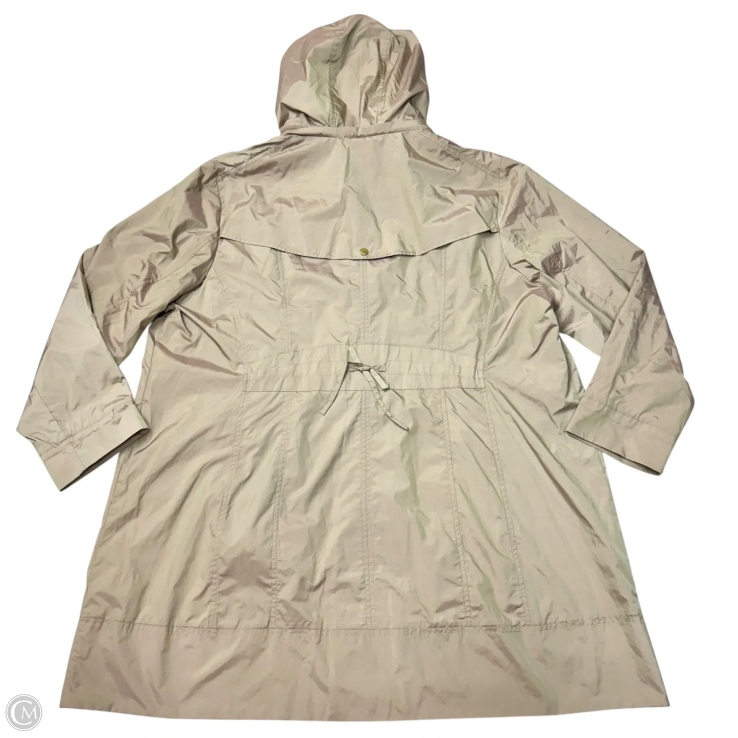 Jacket Windbreaker By Cole-haan In Tan, Size: 3x