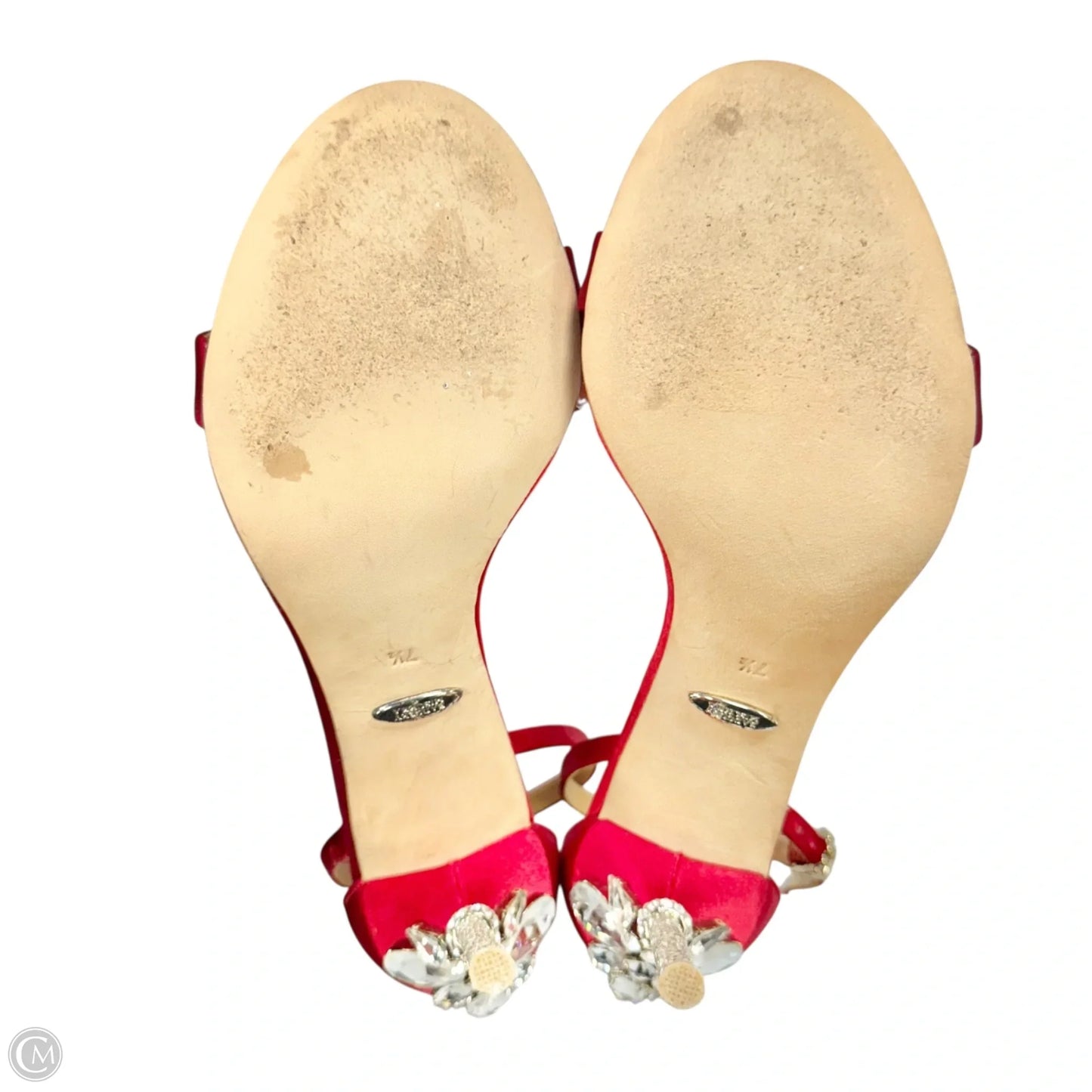 Shoes Heels Stiletto By Badgley Mischka In Red, Size: 7.5