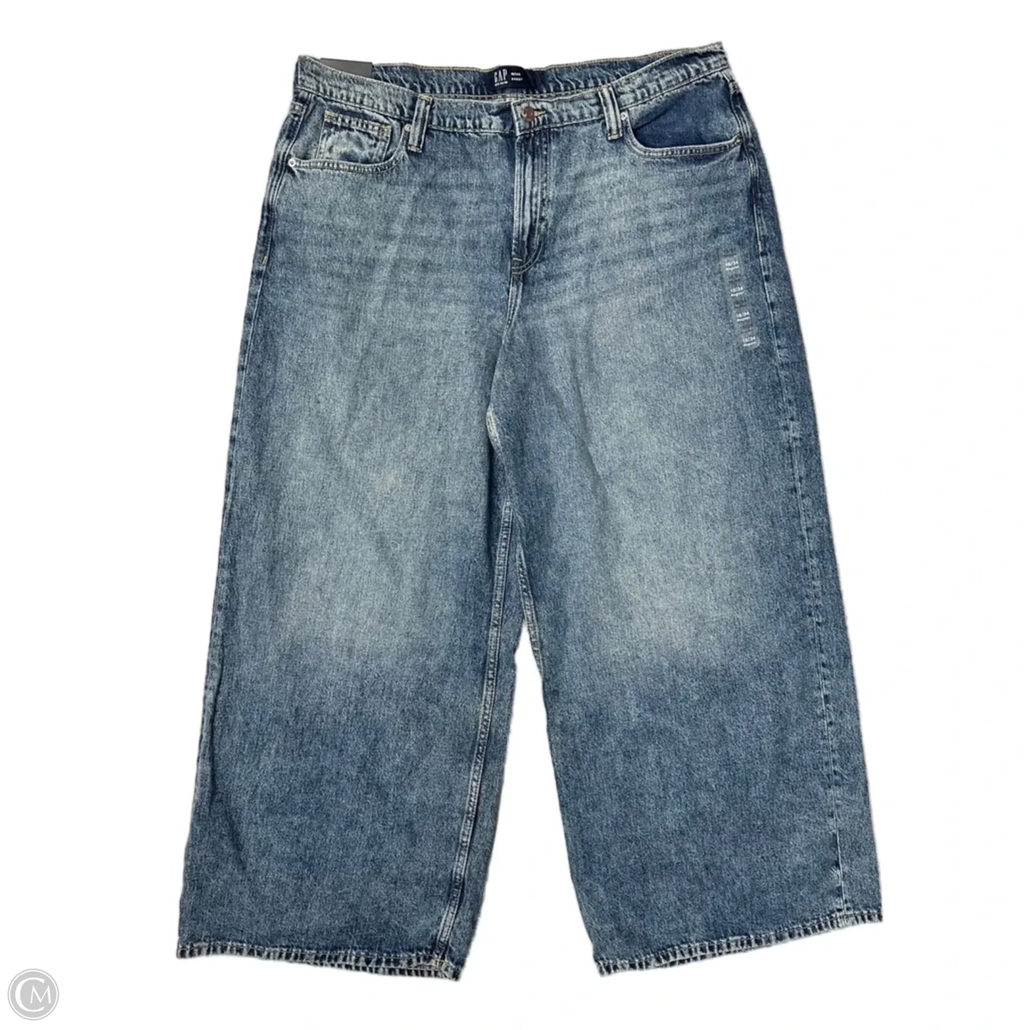 Jeans Wide Leg By Gap In Blue, Size: 18