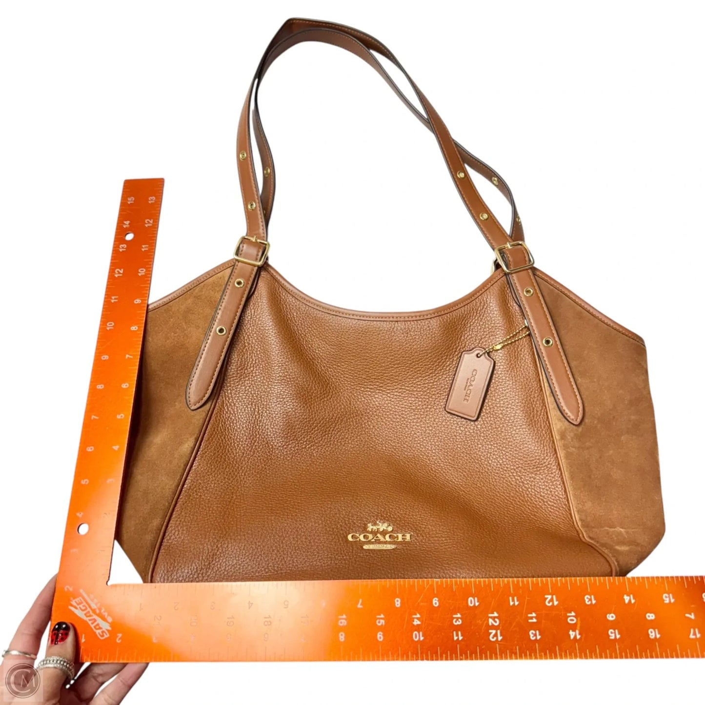 Tote Designer By Coach, Size: Large