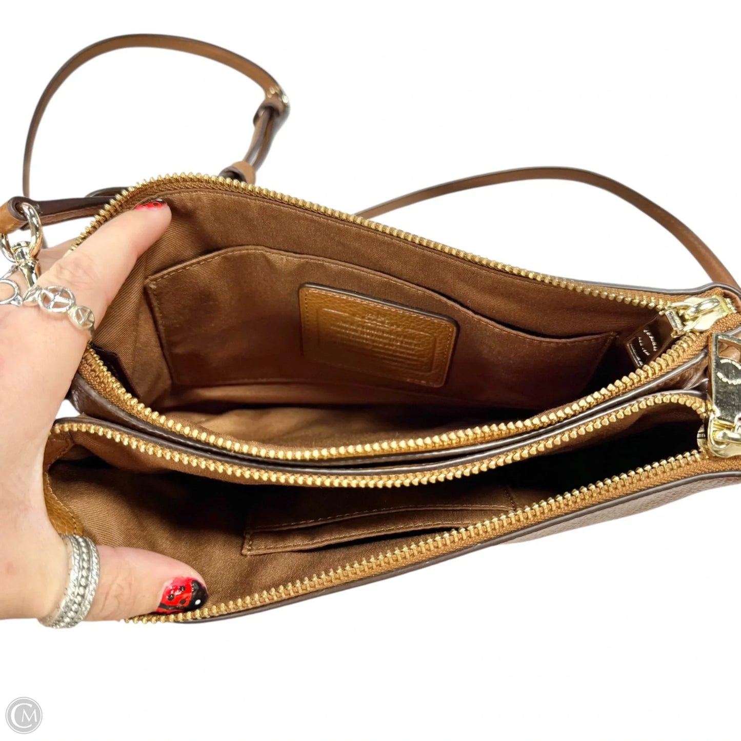 Crossbody Designer By Coach, Size: Medium