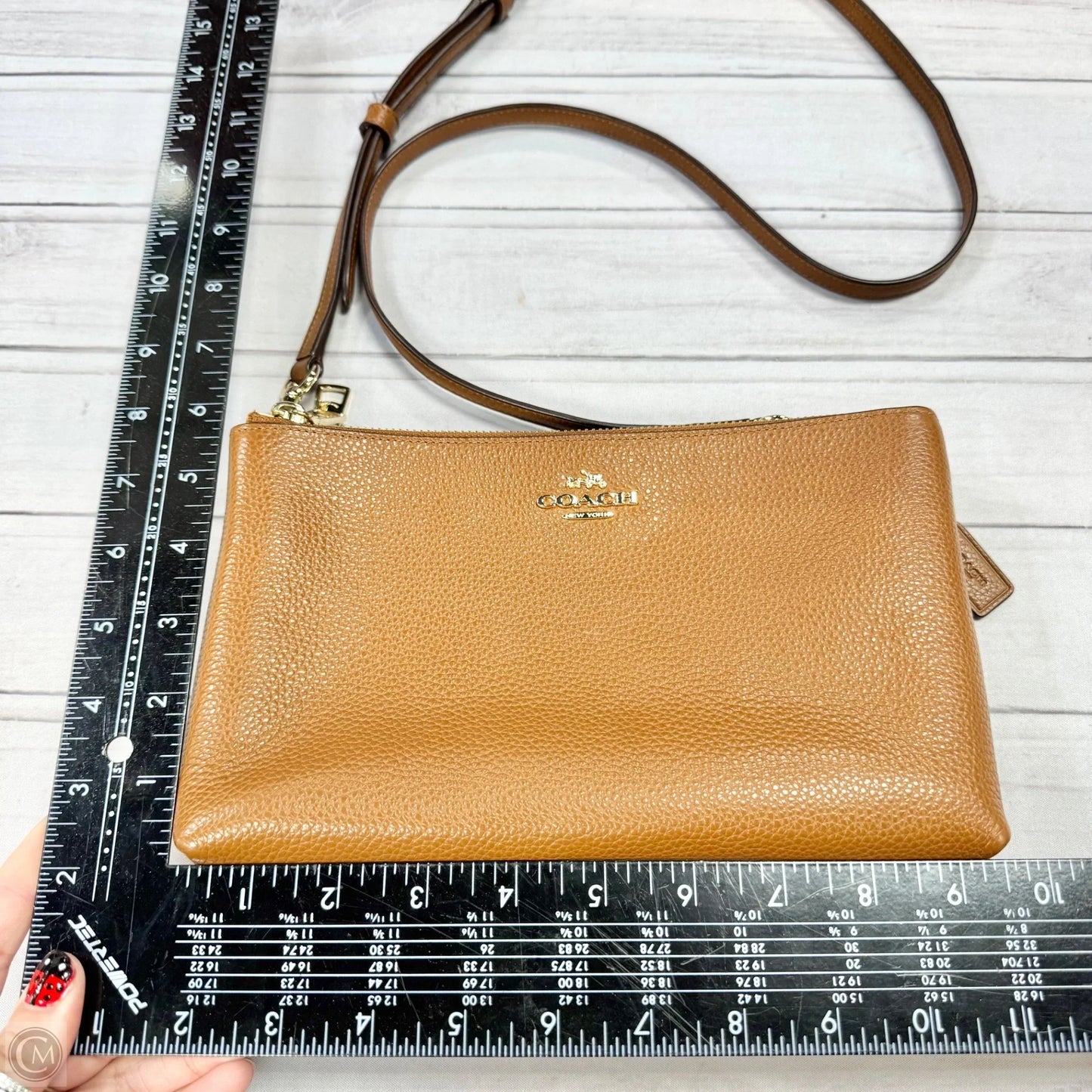 Crossbody Designer By Coach, Size: Medium