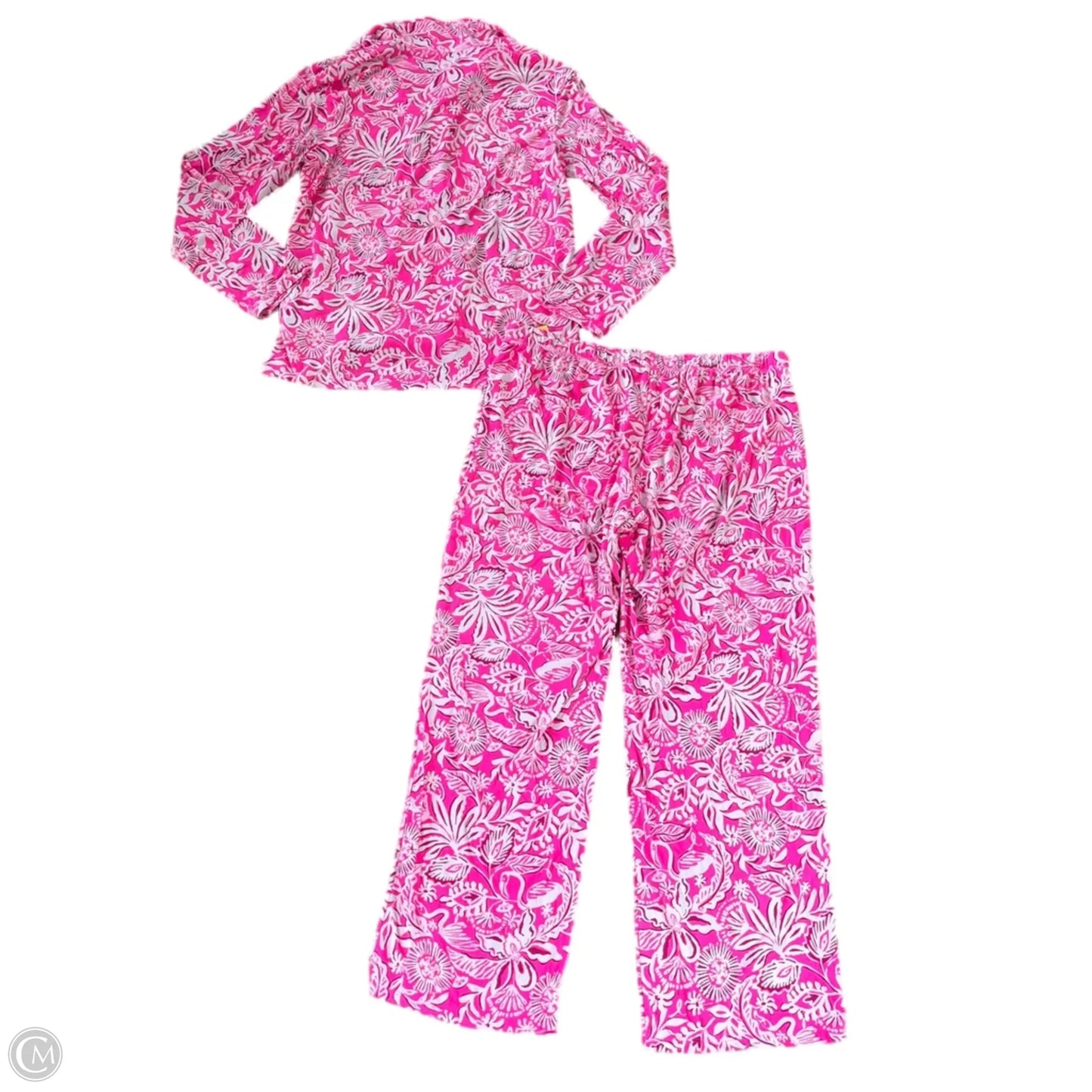 Pajamas Designer By Lilly Pulitzer In Pink & White, Size: Xl
