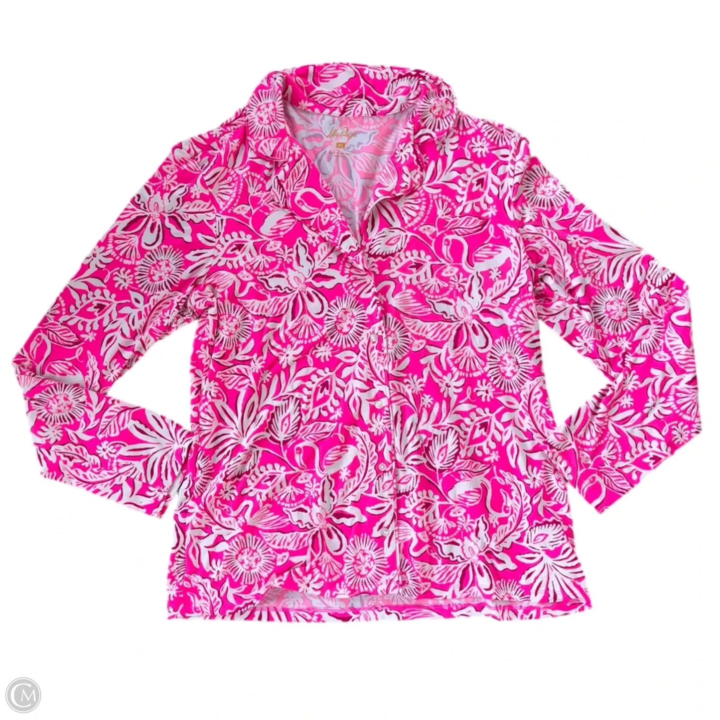 Pajamas Designer By Lilly Pulitzer In Pink & White, Size: Xl