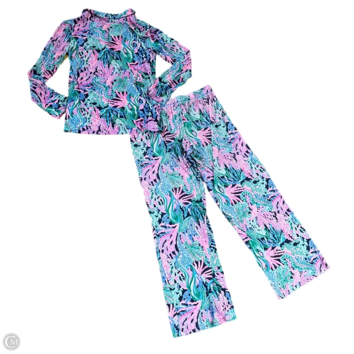 Pajamas Designer By Lilly Pulitzer In Blue & Purple, Size: M