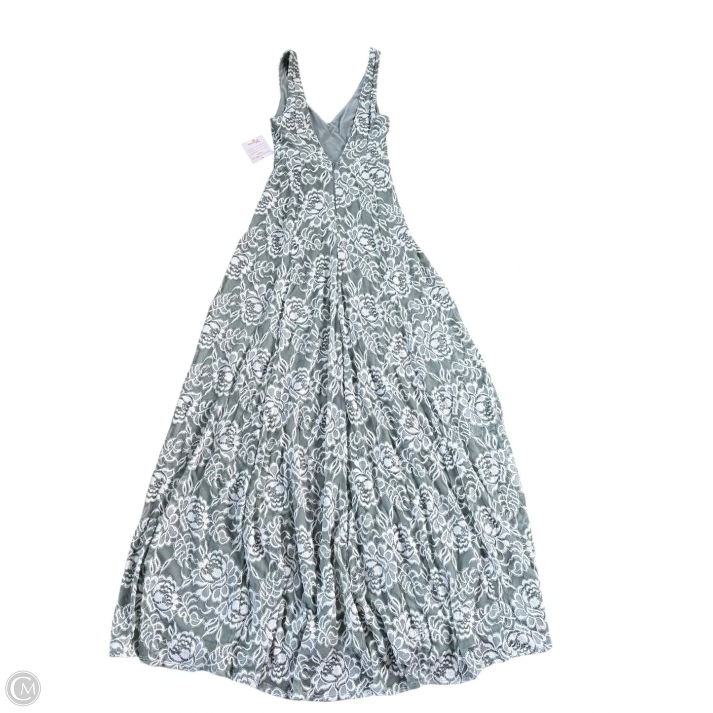 Dress Party Long By Mumu In Green & White, Size: S
