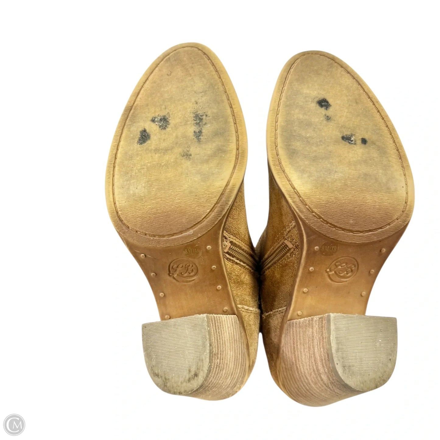 Boots Ankle Heels By Lucky Brand In Brown, Size: 8