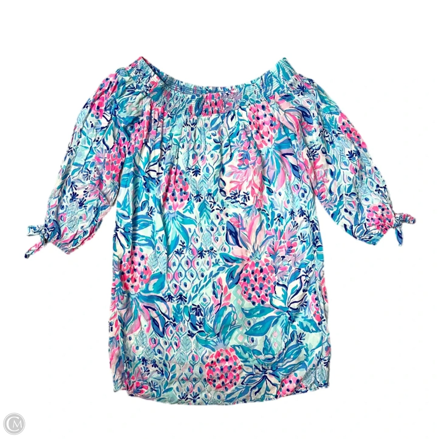 Dress Designer By Lilly Pulitzer In Blue & Pink, Size: Xxs