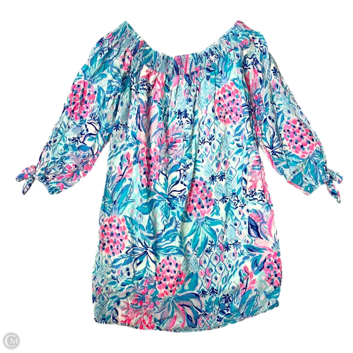Dress Designer By Lilly Pulitzer In Blue & Pink, Size: Xxs