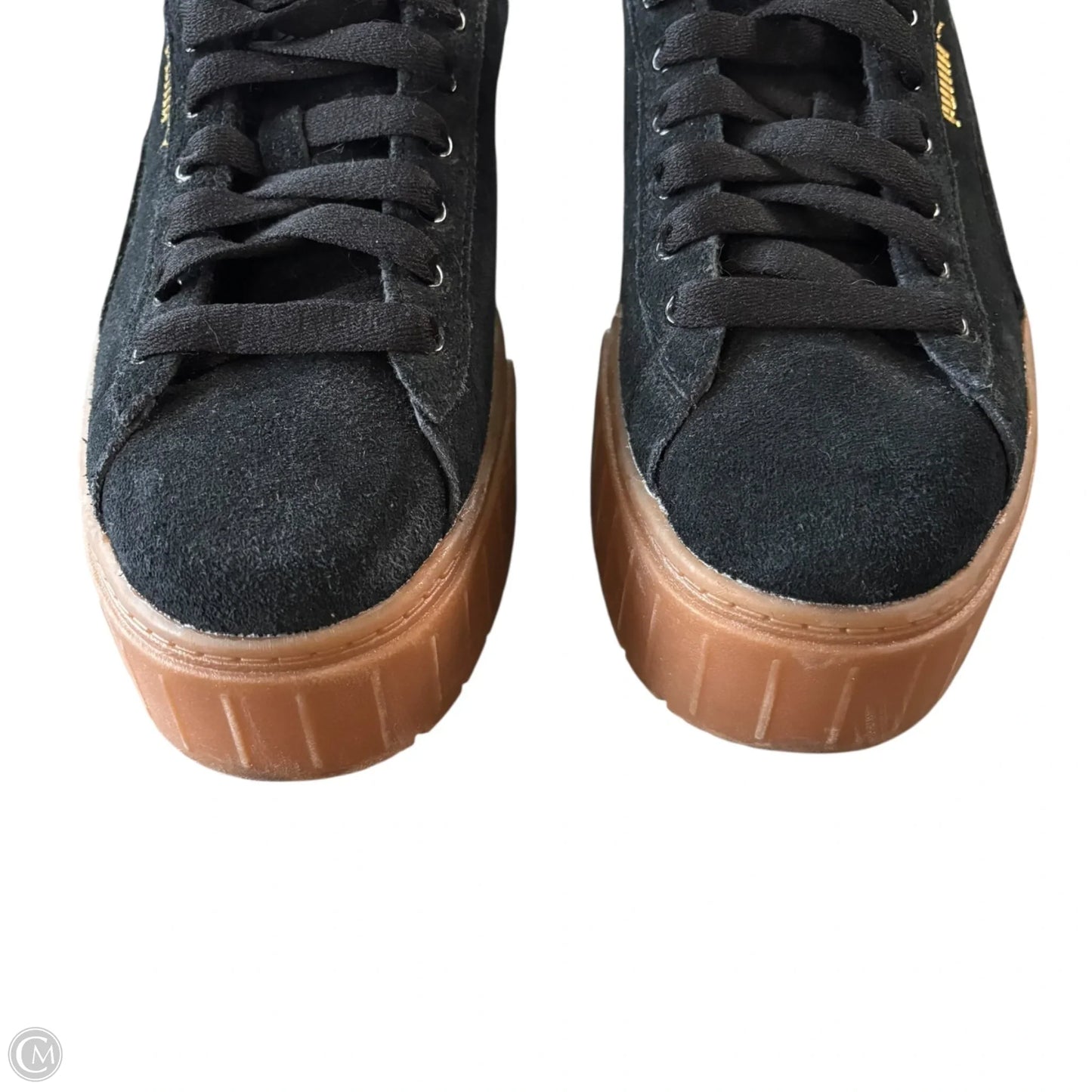 Shoes Sneakers Platform By Puma In Black & Brown, Size: 8.5