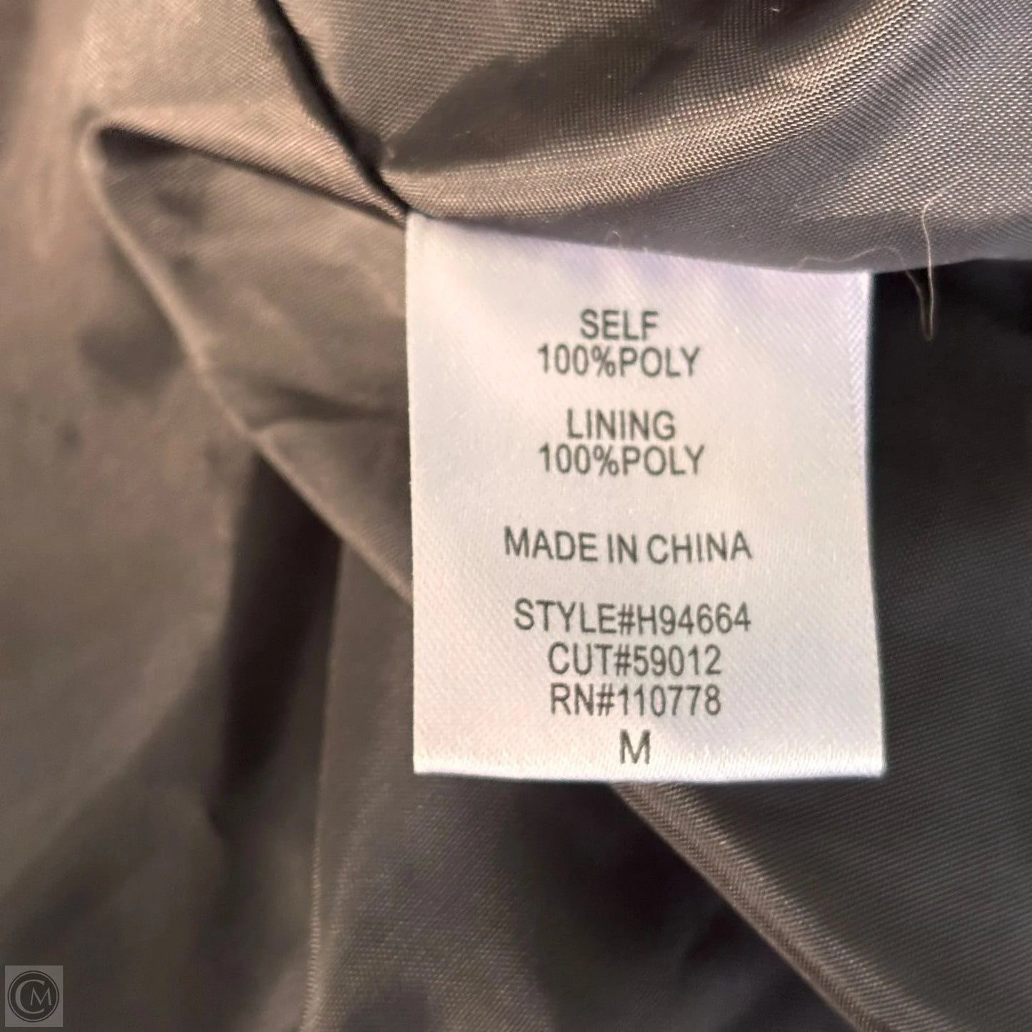 Coat Peacoat By Azel Hazel In Black & White, Size: M