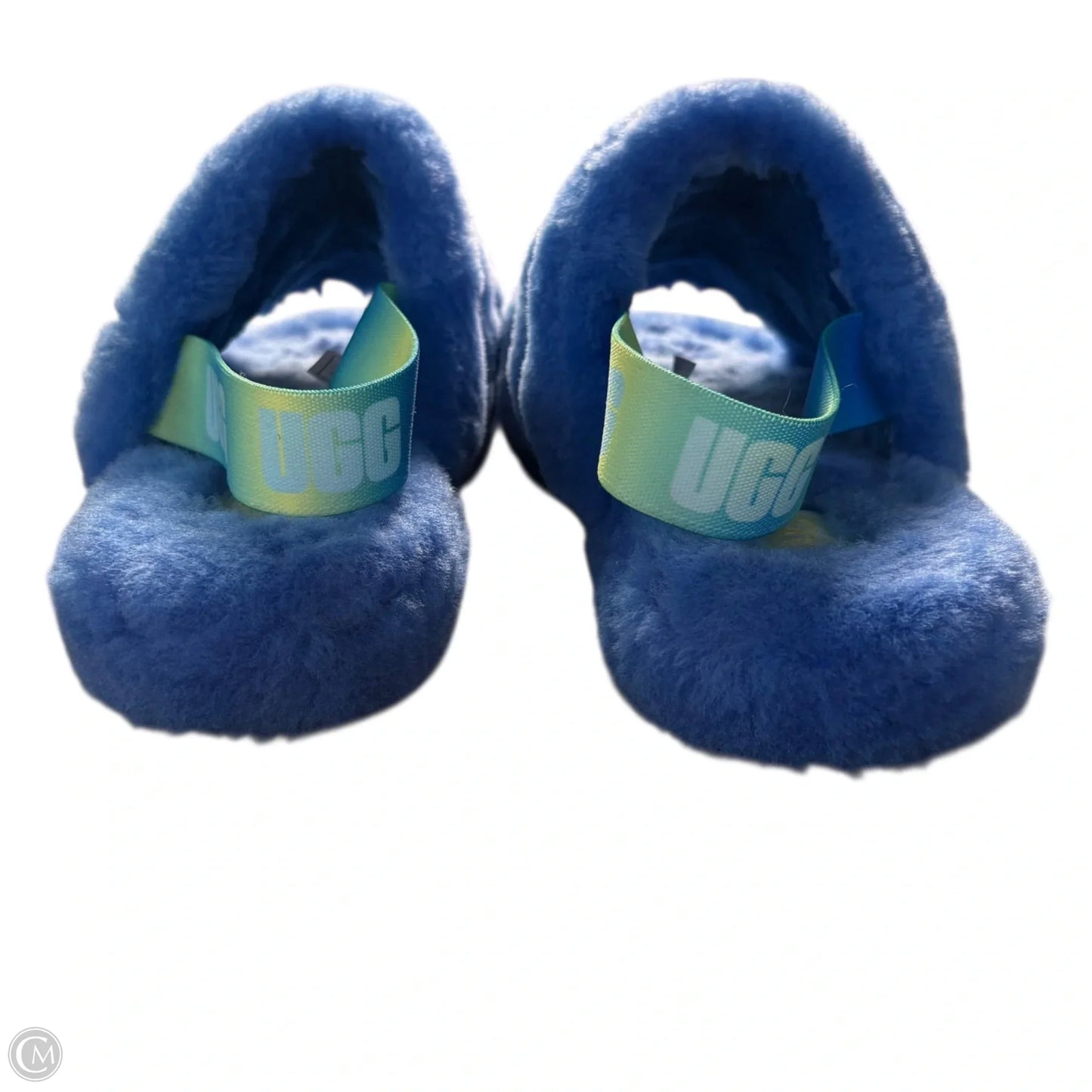 Slippers Designer By Ugg In Blue, Size: 8