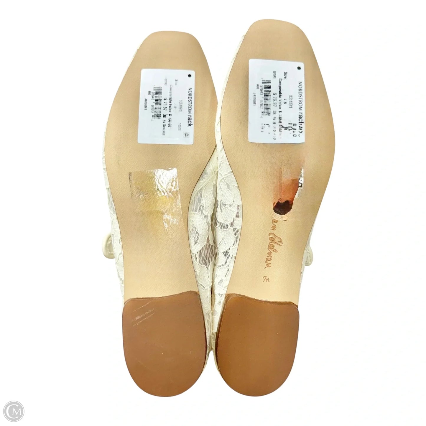Shoes Flats By Sam Edelman In Cream, Size: 7.5