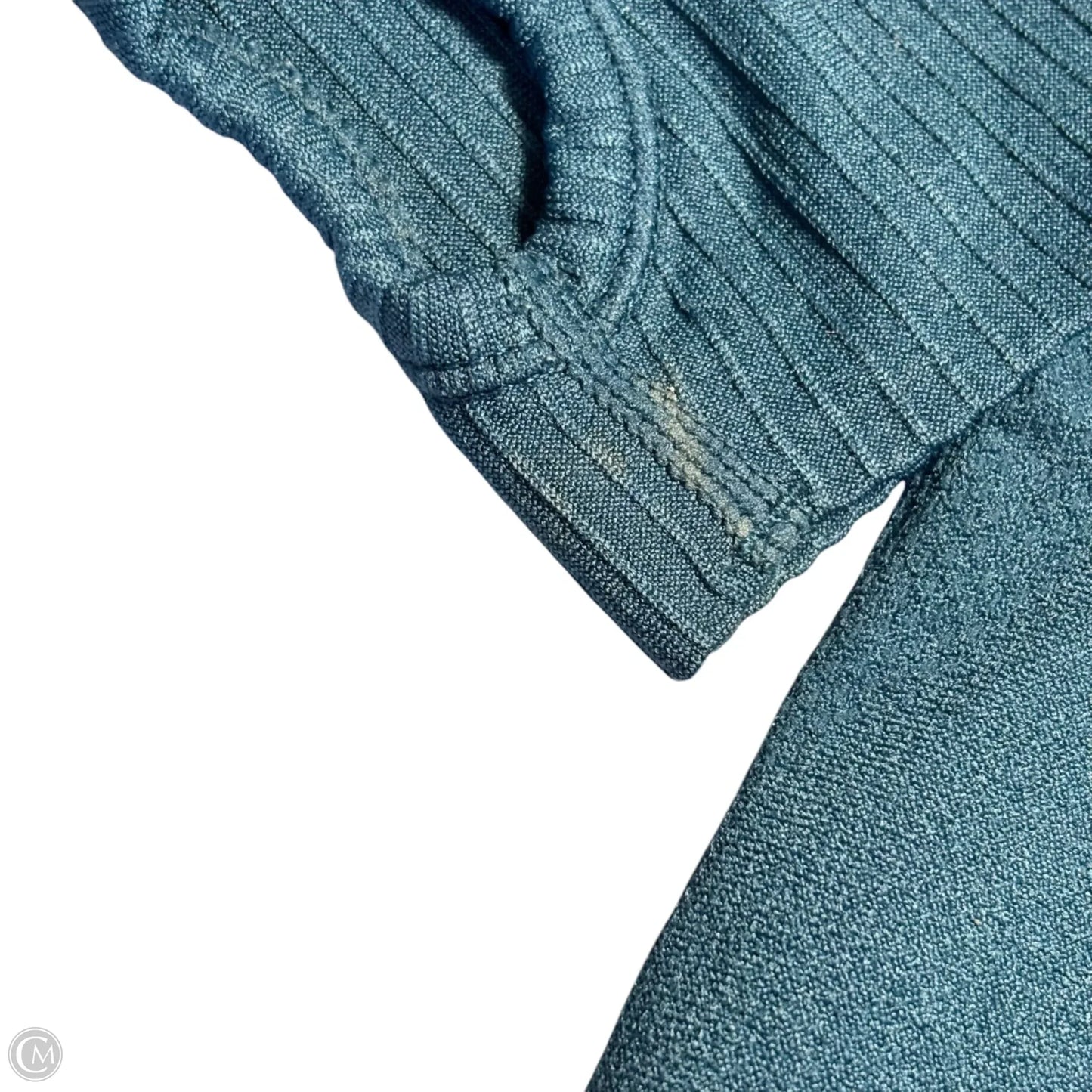 Athletic Top Long Sleeve Crewneck By Lululemon In Teal, Size: L