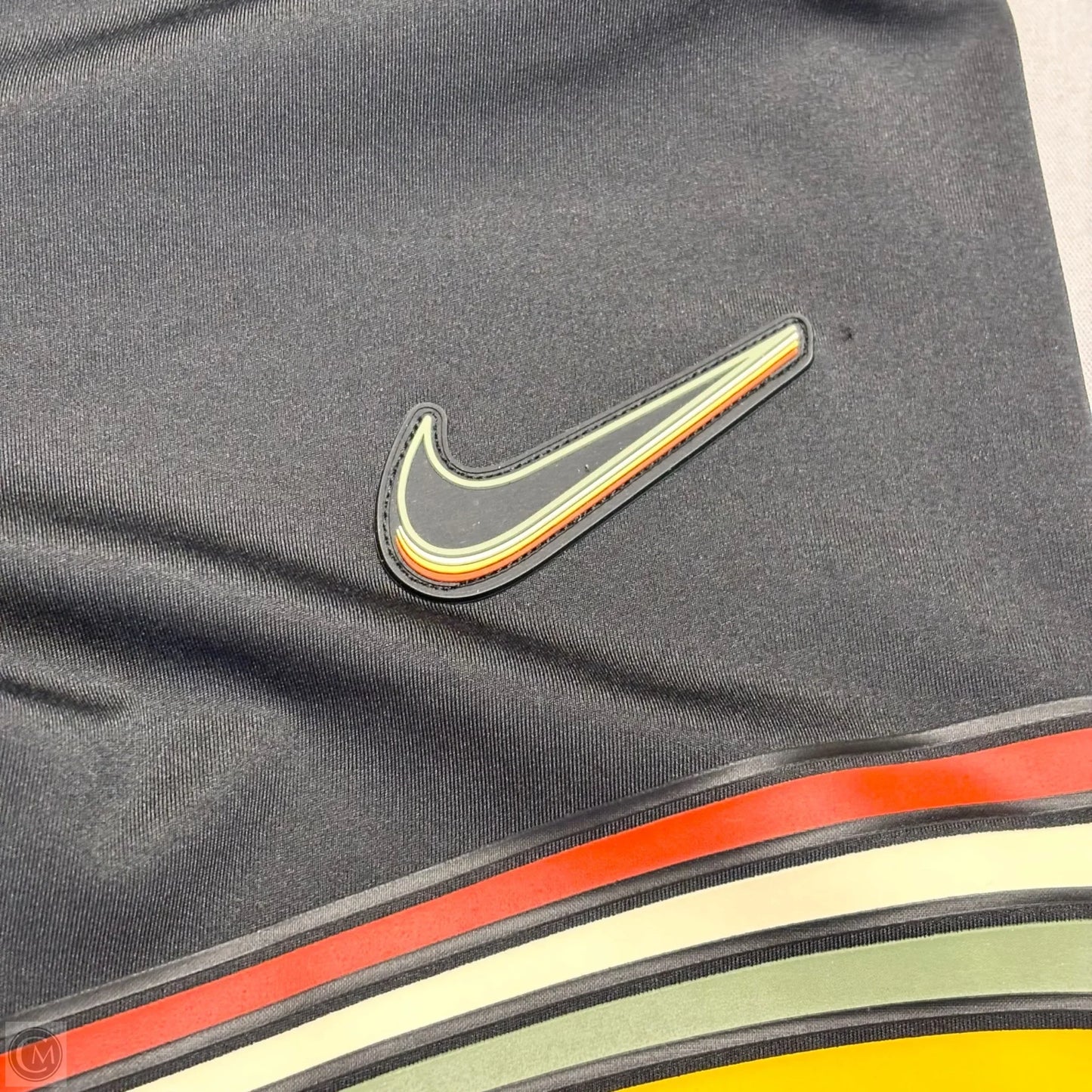 Athletic Leggings By Nike Apparel In Black & Yellow, Size: Xs