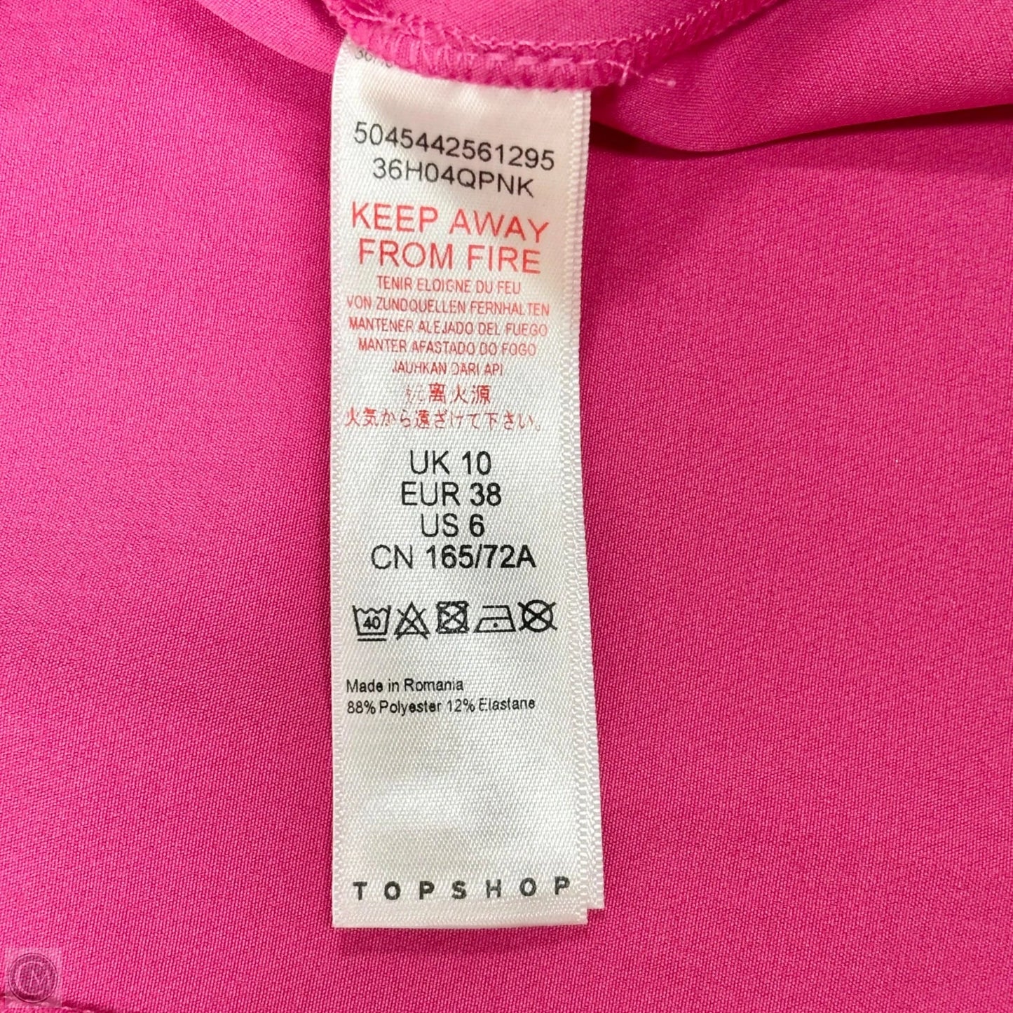 Skirt Midi By Topshop In Pink, Size: 6