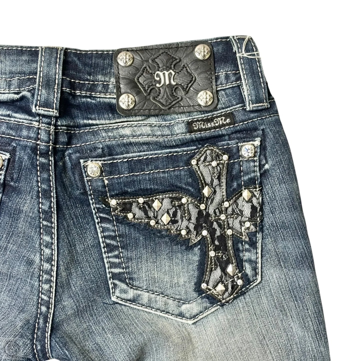Jeans Boot Cut By Miss Me In Blue Denim, Size: 2