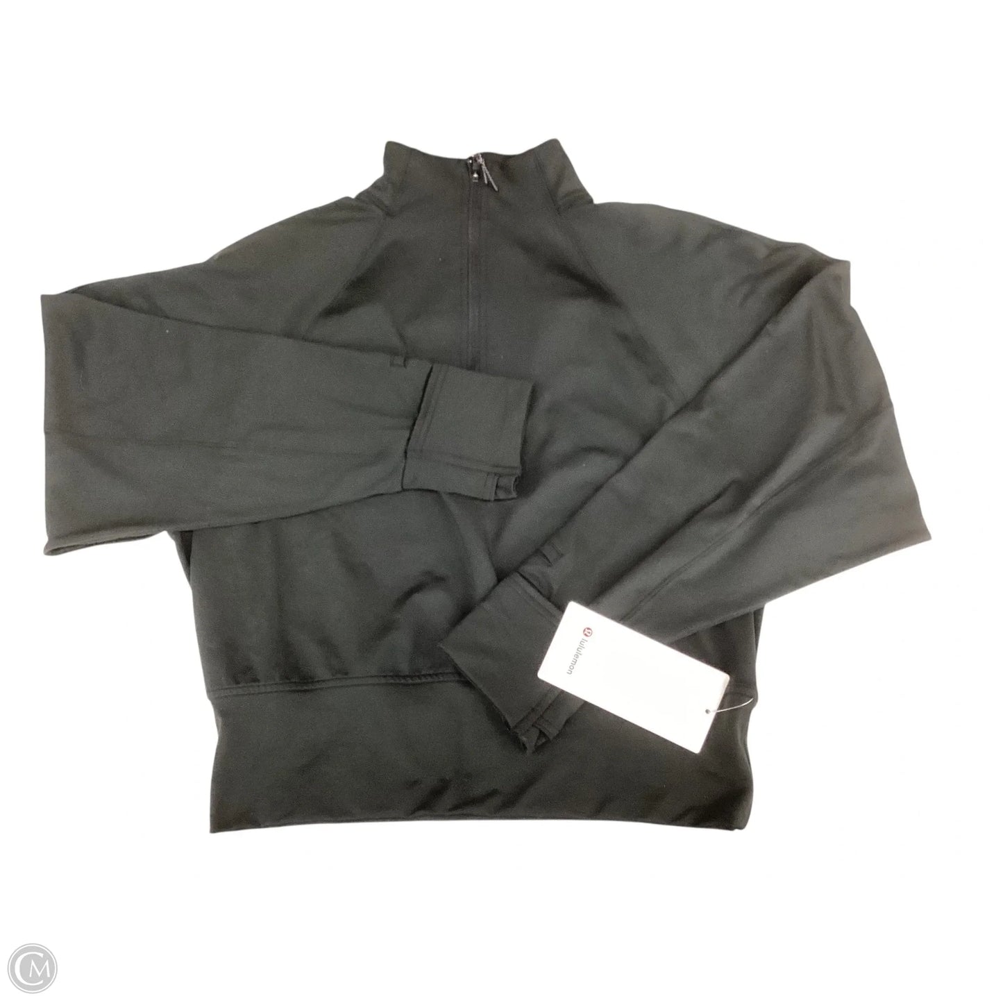 Athletic Jacket By Lululemon In Black, Size: 6