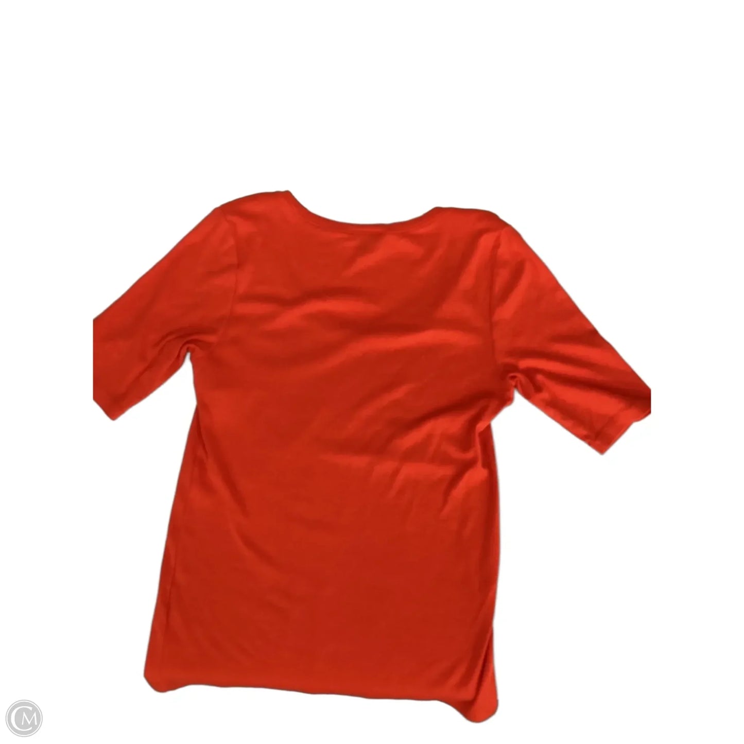 Top Short Sleeve By Ralph Lauren In Orange, Size: Xl