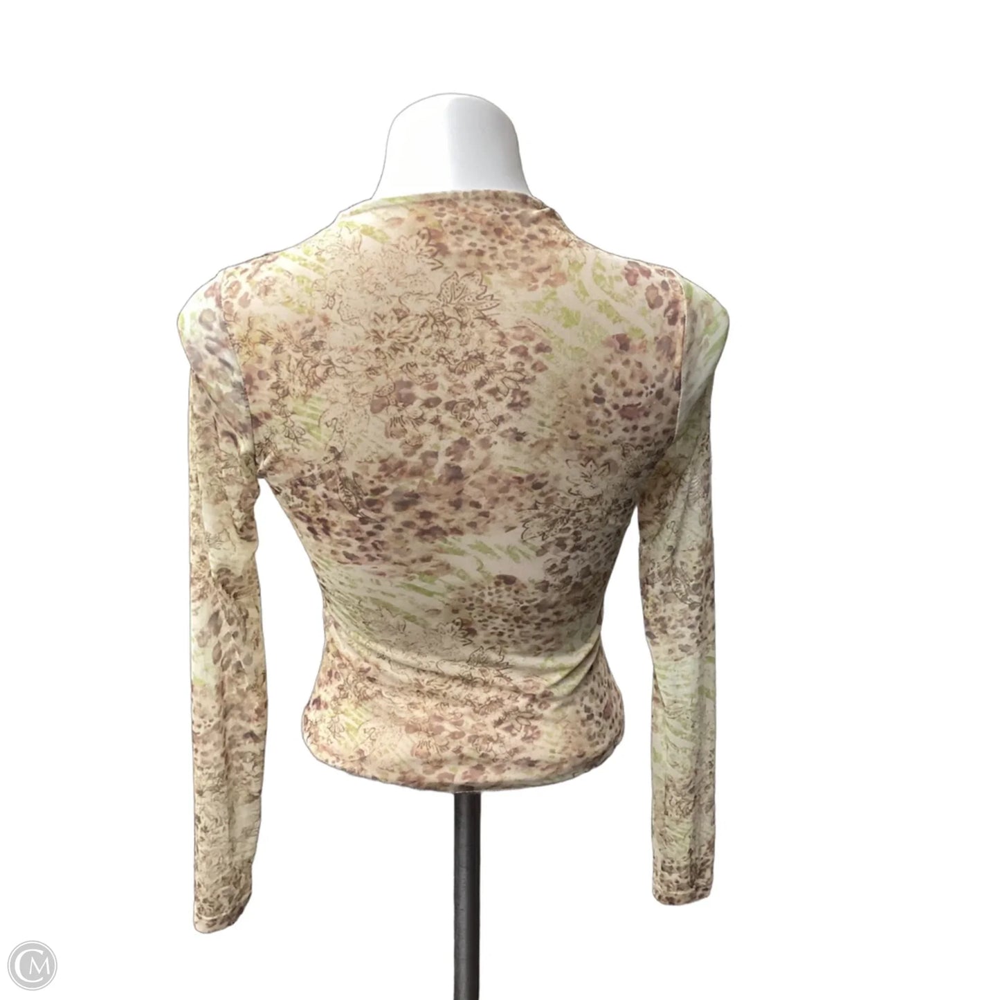 Top Long Sleeve By See You Monday In Gold, Size: S