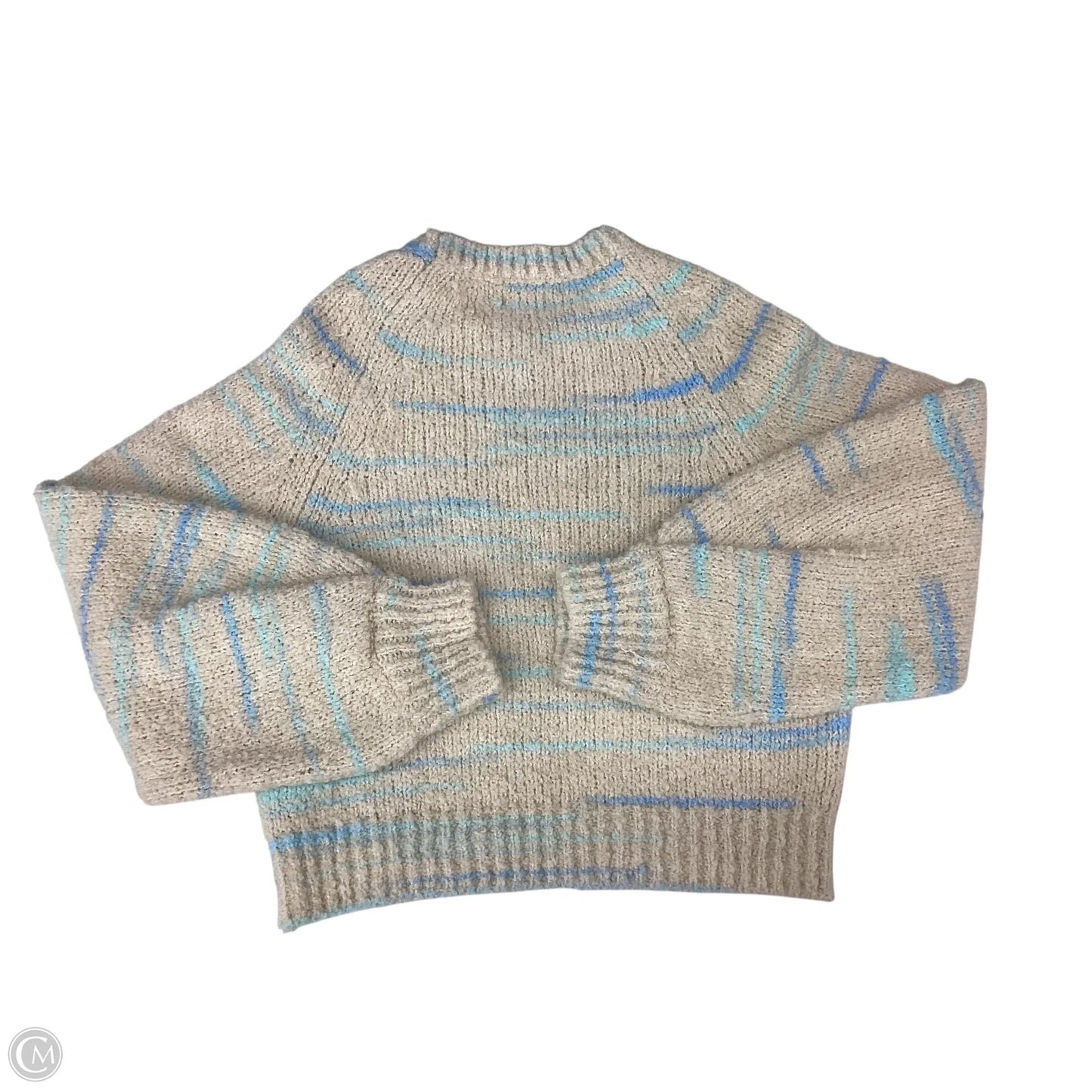 Sweater By Pilcro In Blue & Cream, Size: Xxs