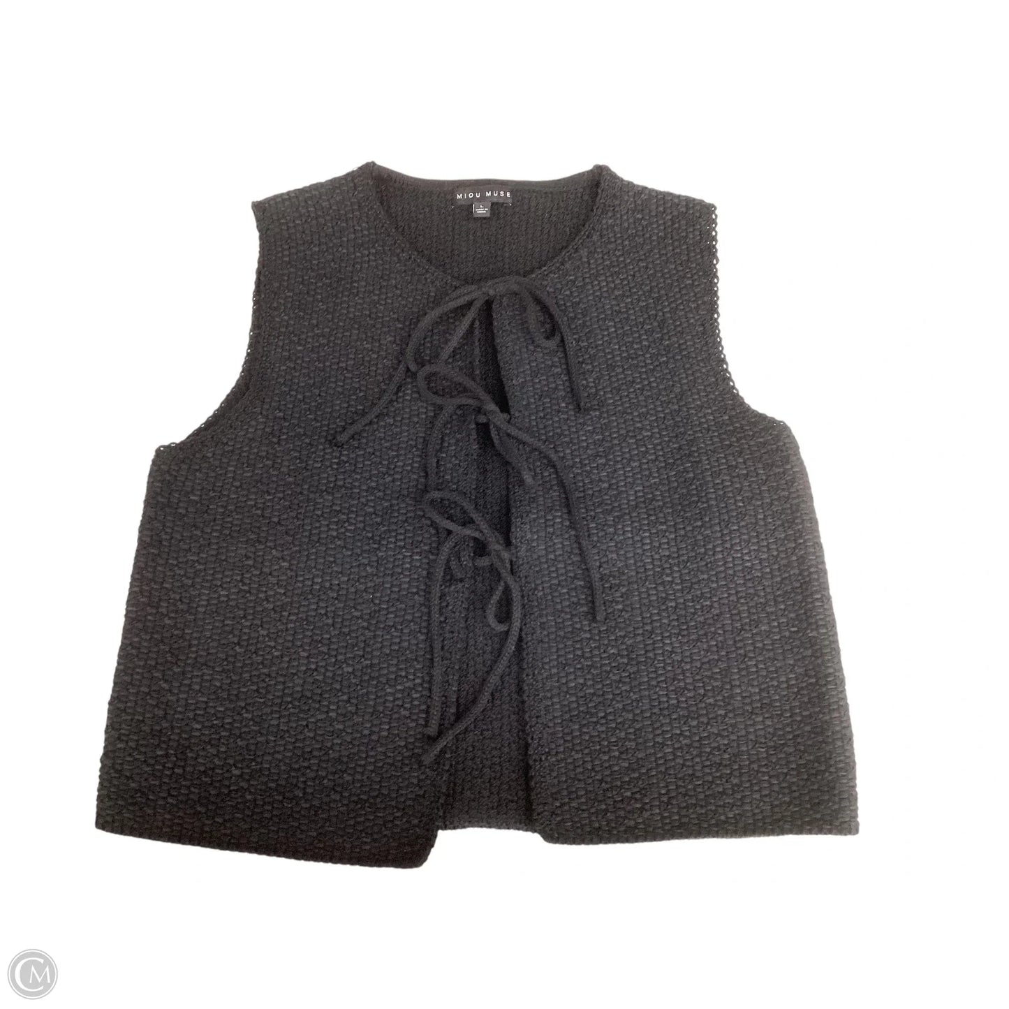 Vest Sweater By Cmc In Black, Size: L