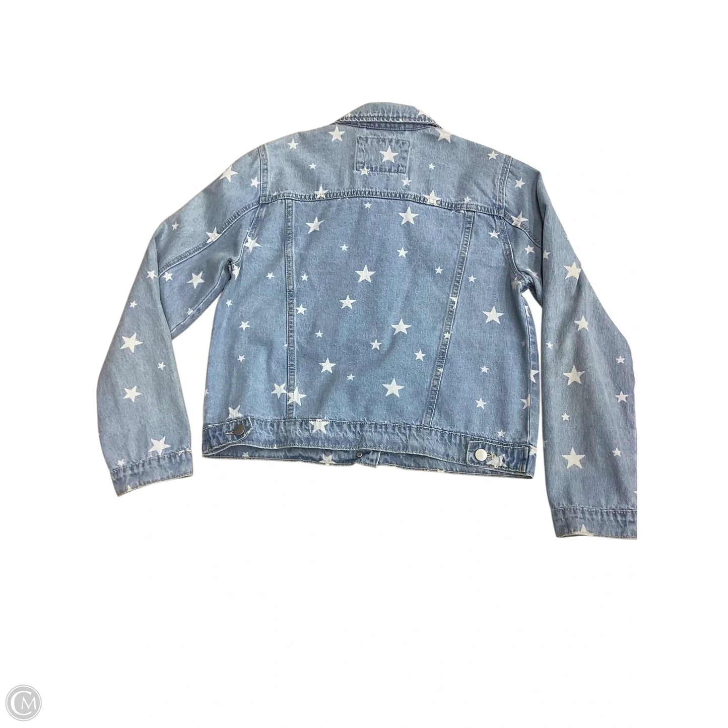 Jacket Denim By Hem & Thread In Blue Denim, Size: M
