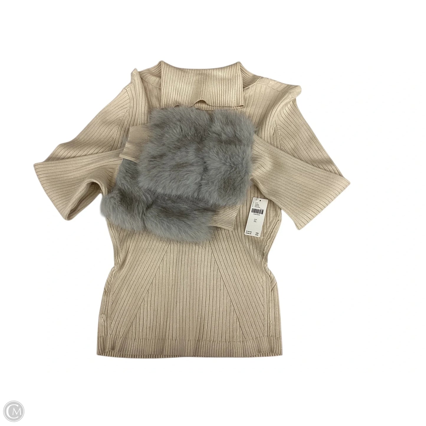 Sweater By Anthropologie In Beige, Size: Xl