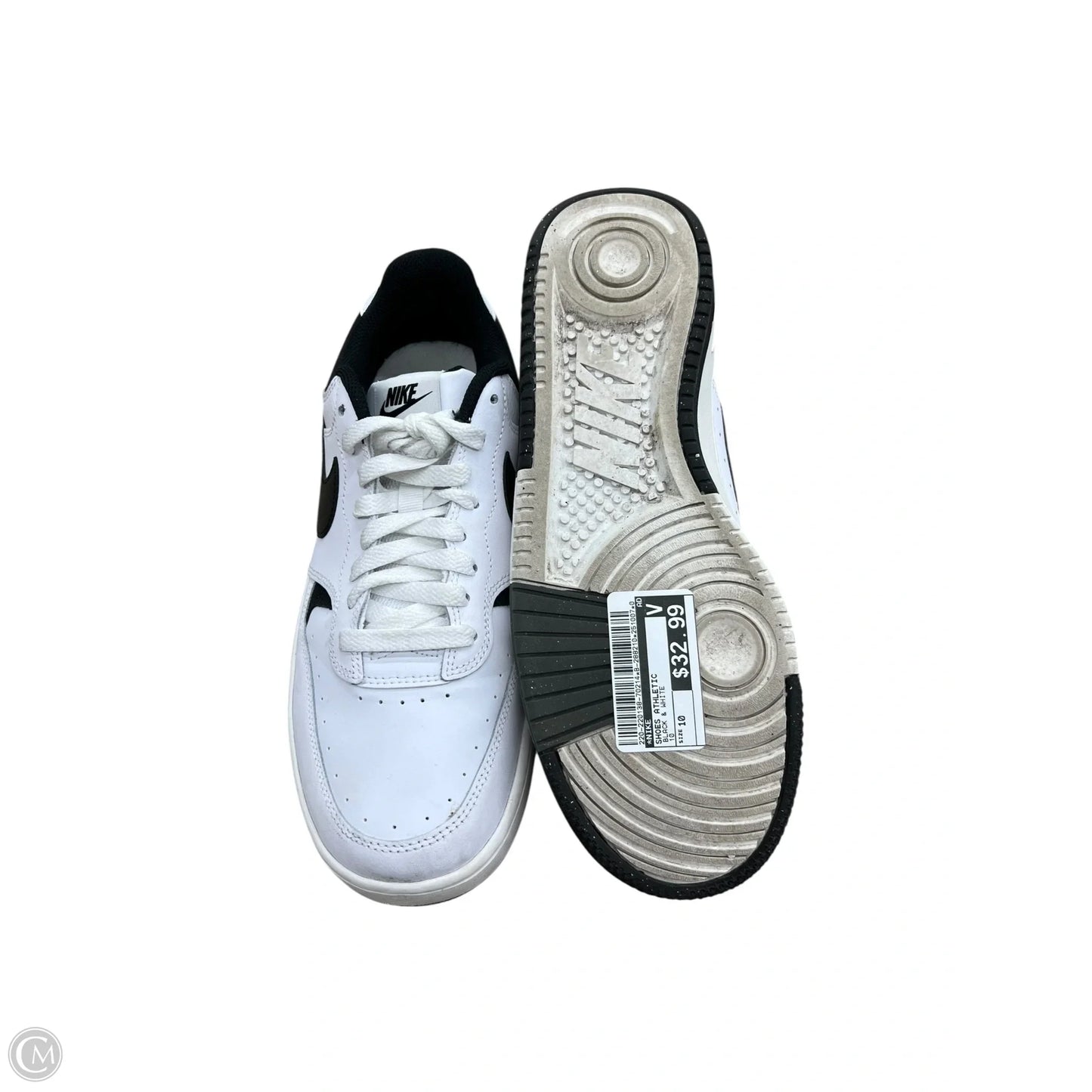 Shoes Athletic By Nike In Black & White, Size: 10