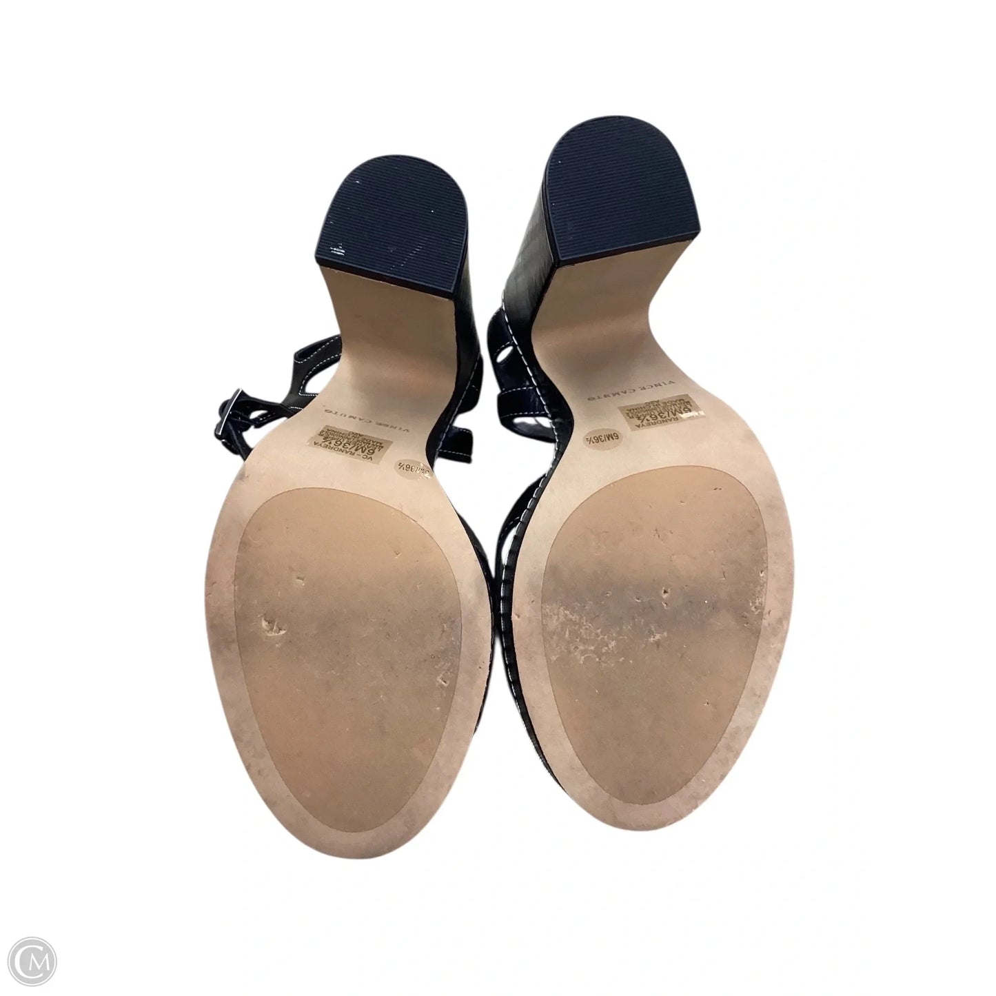 Sandals Heels Platform By Vince Camuto In Black, Size: 6