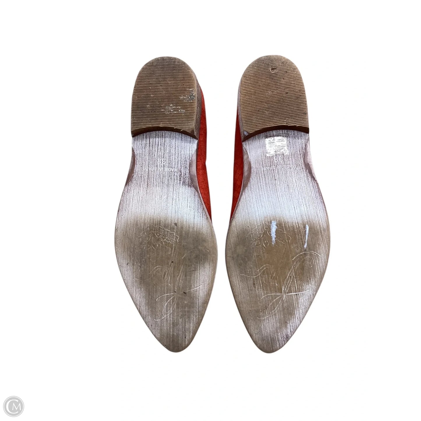 Boots Ankle Flats By Free People In Orange, Size: 7