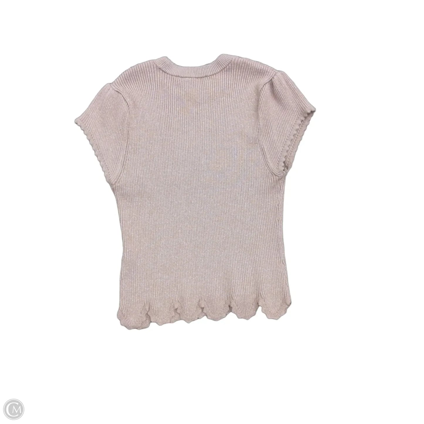Sweater Short Sleeve By White House Black Market In Tan, Size: M