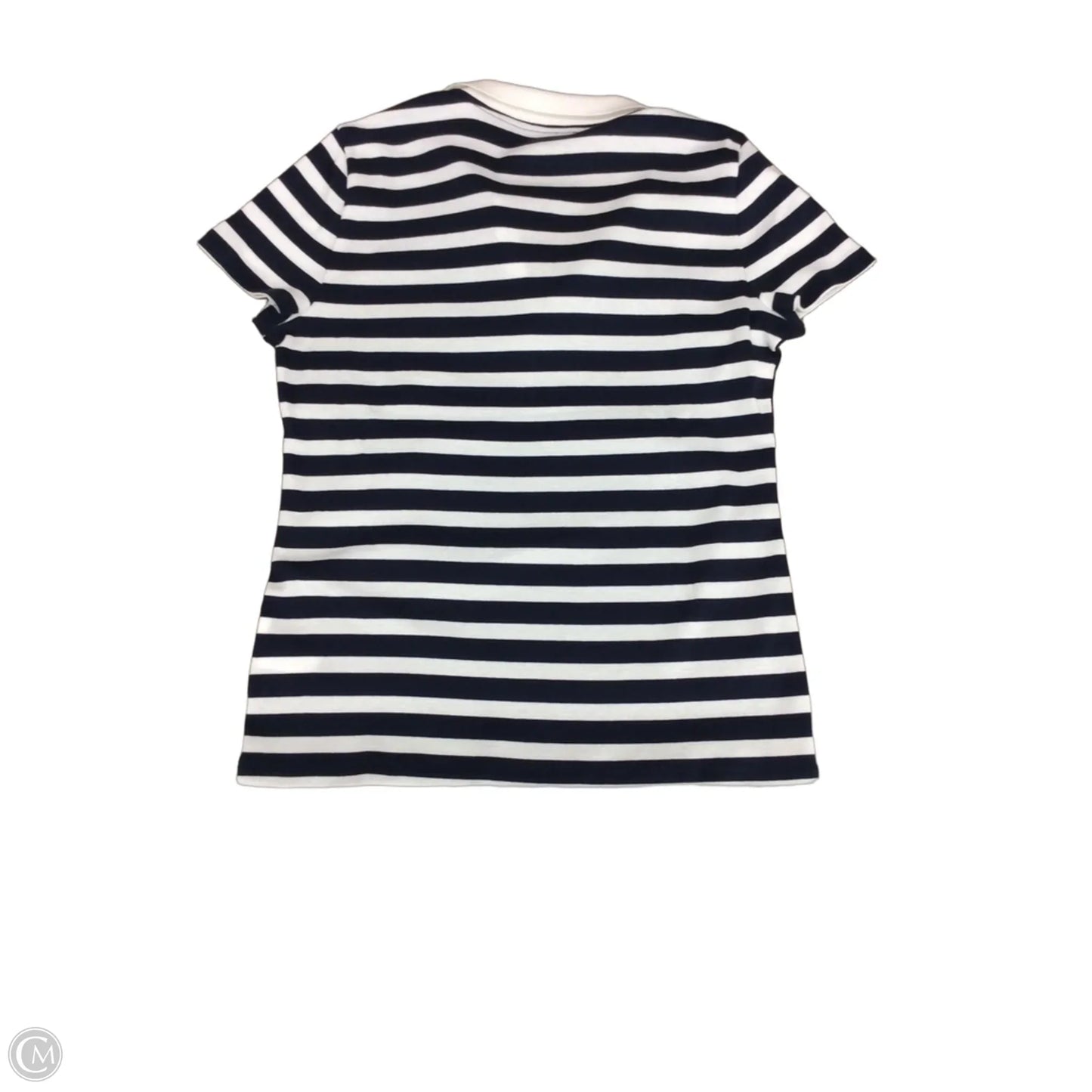 Top Short Sleeve By Nautica In Navy, Size: L