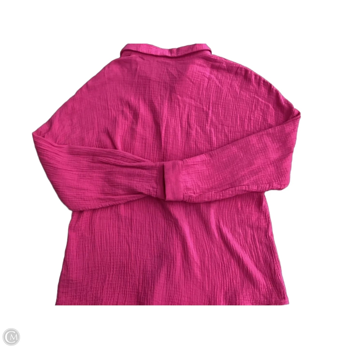 Top Long Sleeve By Automet In Pink, Size: M