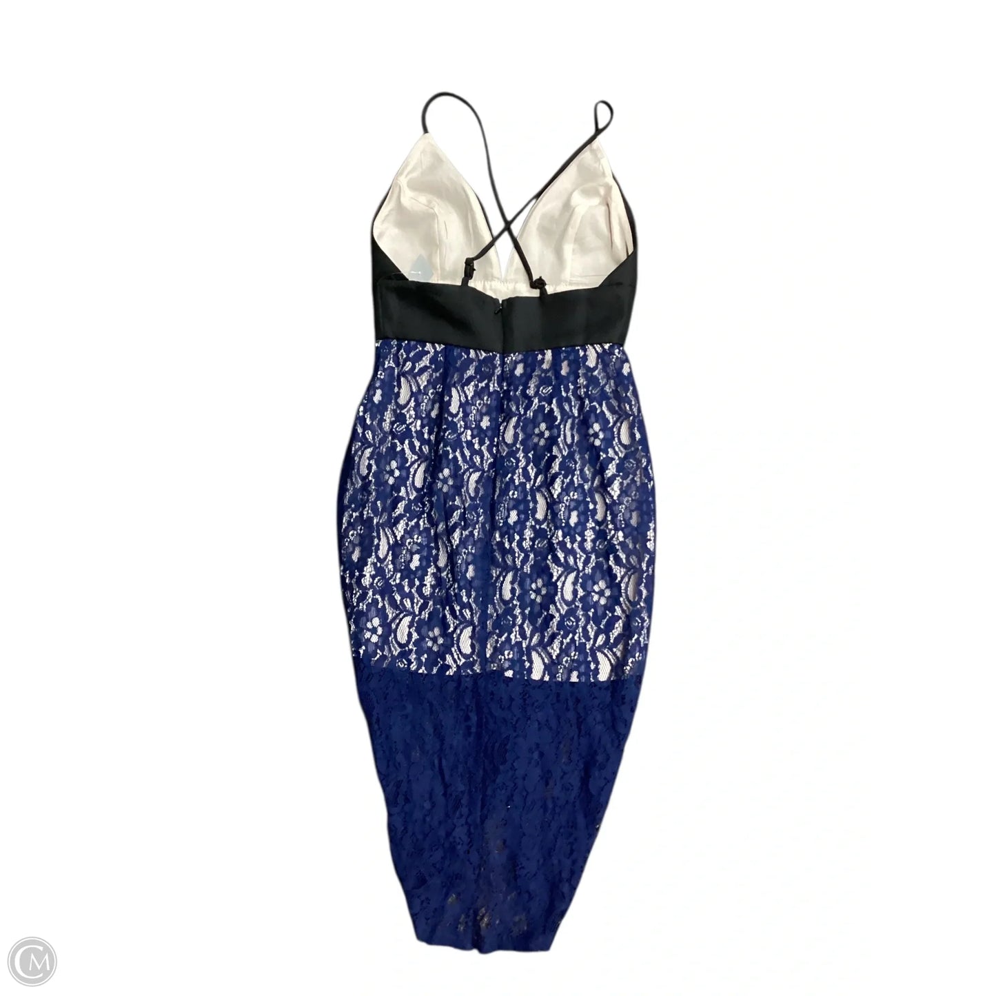 Dress Party Short By Akira In Black & Blue, Size: S