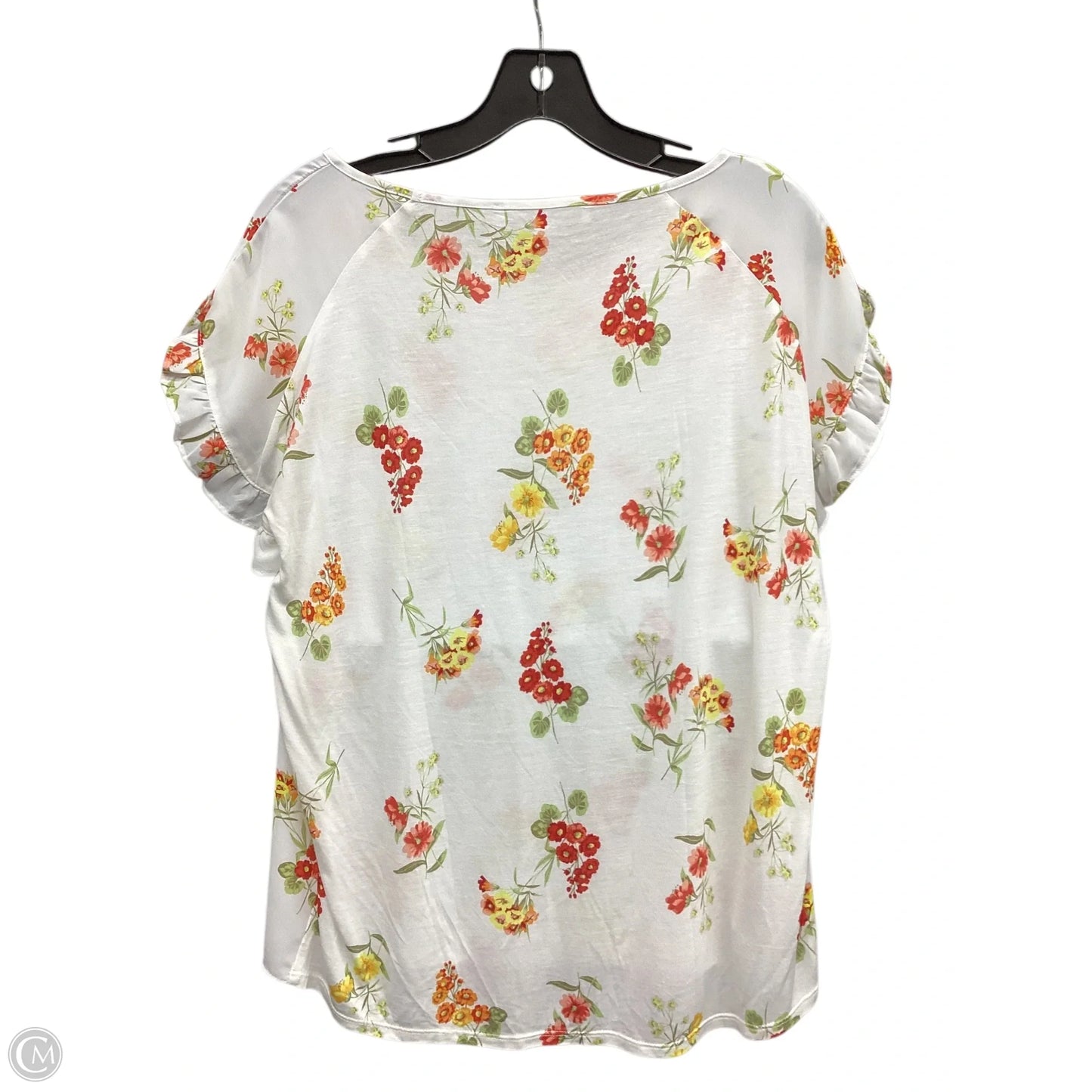 Top Sleeveless By Loft In Floral Print, Size: S
