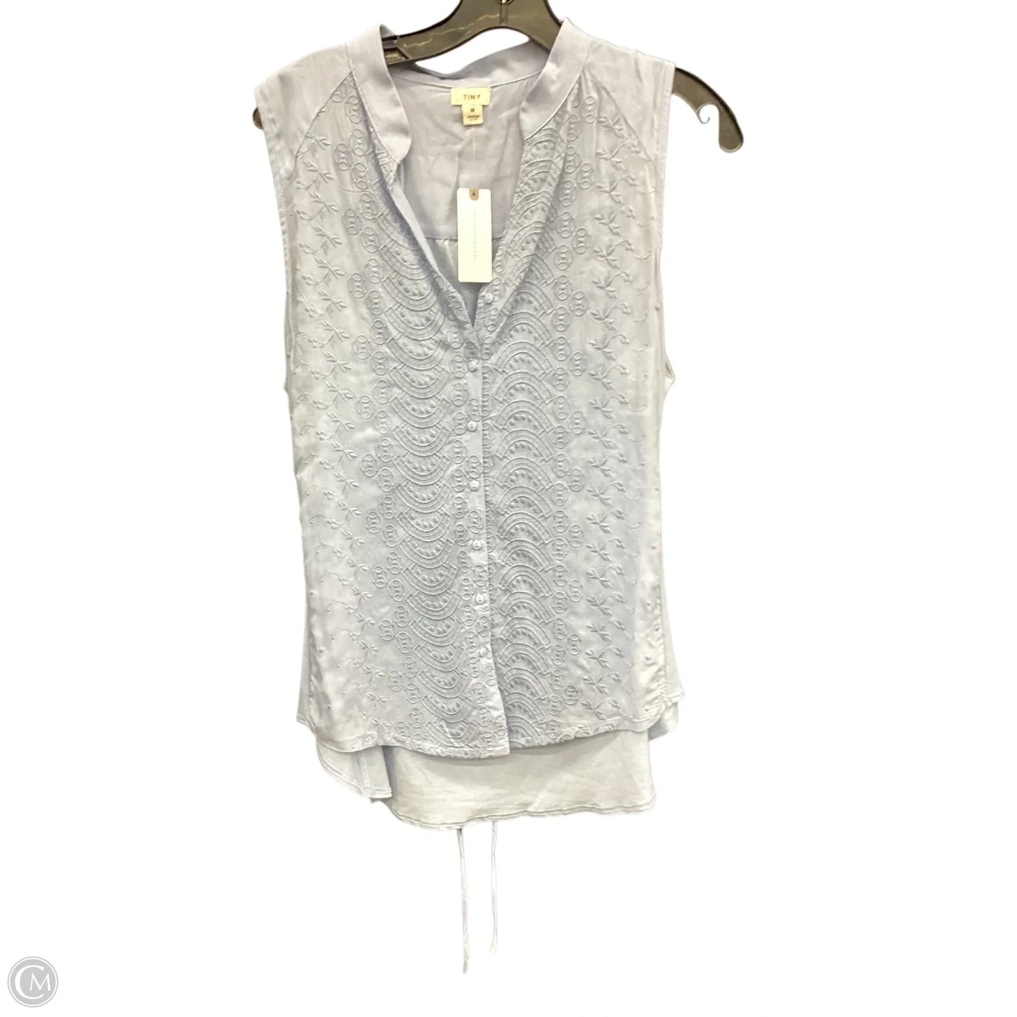 Top Sleeveless By Tiny In Blue, Size: M