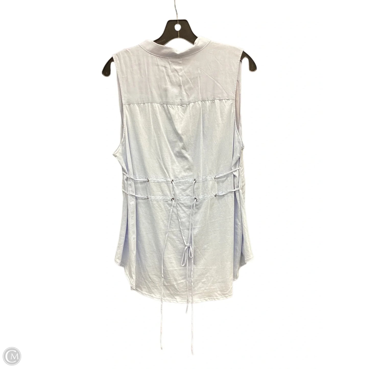 Top Sleeveless By Tiny In Blue, Size: M