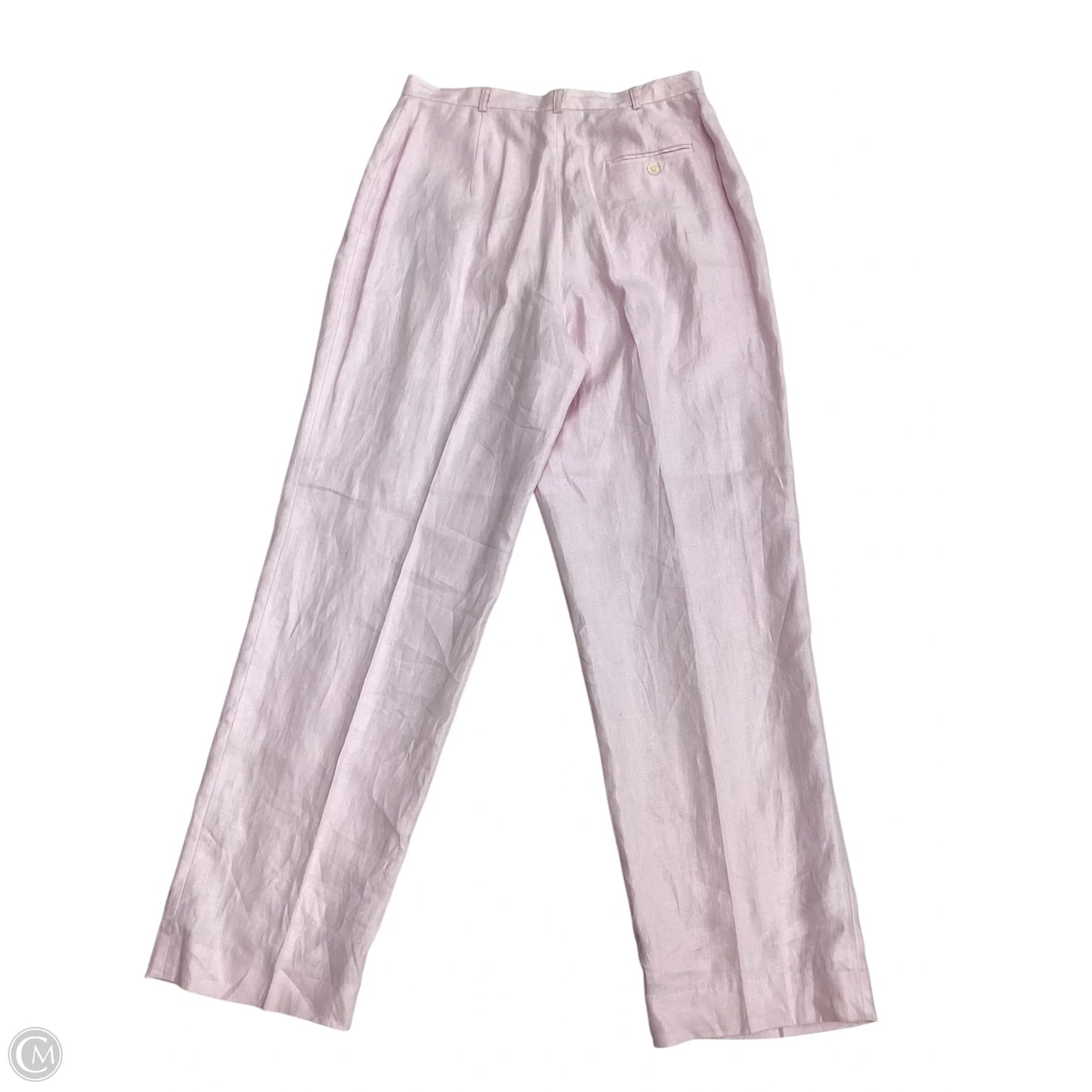 Pants Linen By Lauren By Ralph Lauren In Pink, Size: 14
