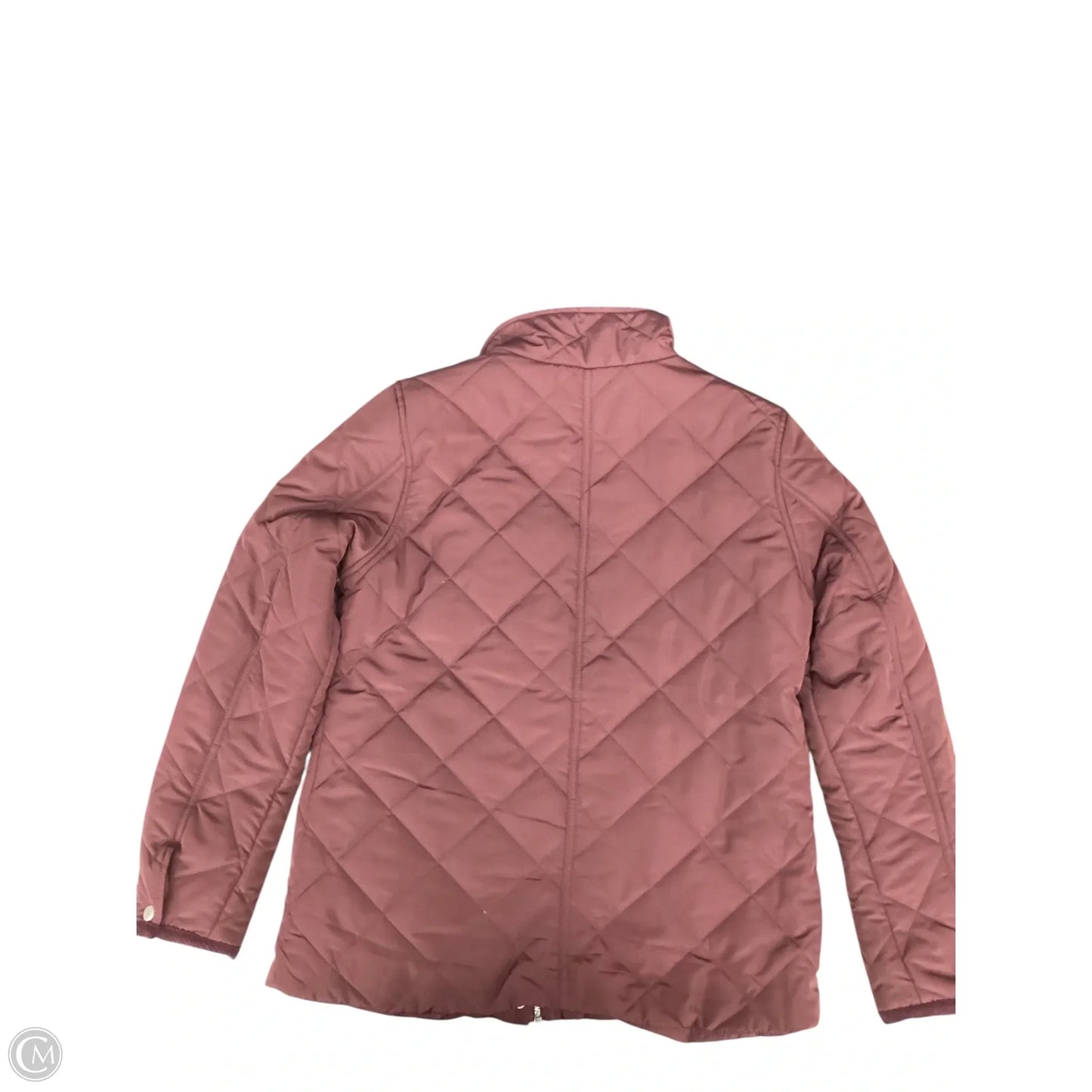 Coat Puffer & Quilted By Thread And Supply In Maroon, Size: M
