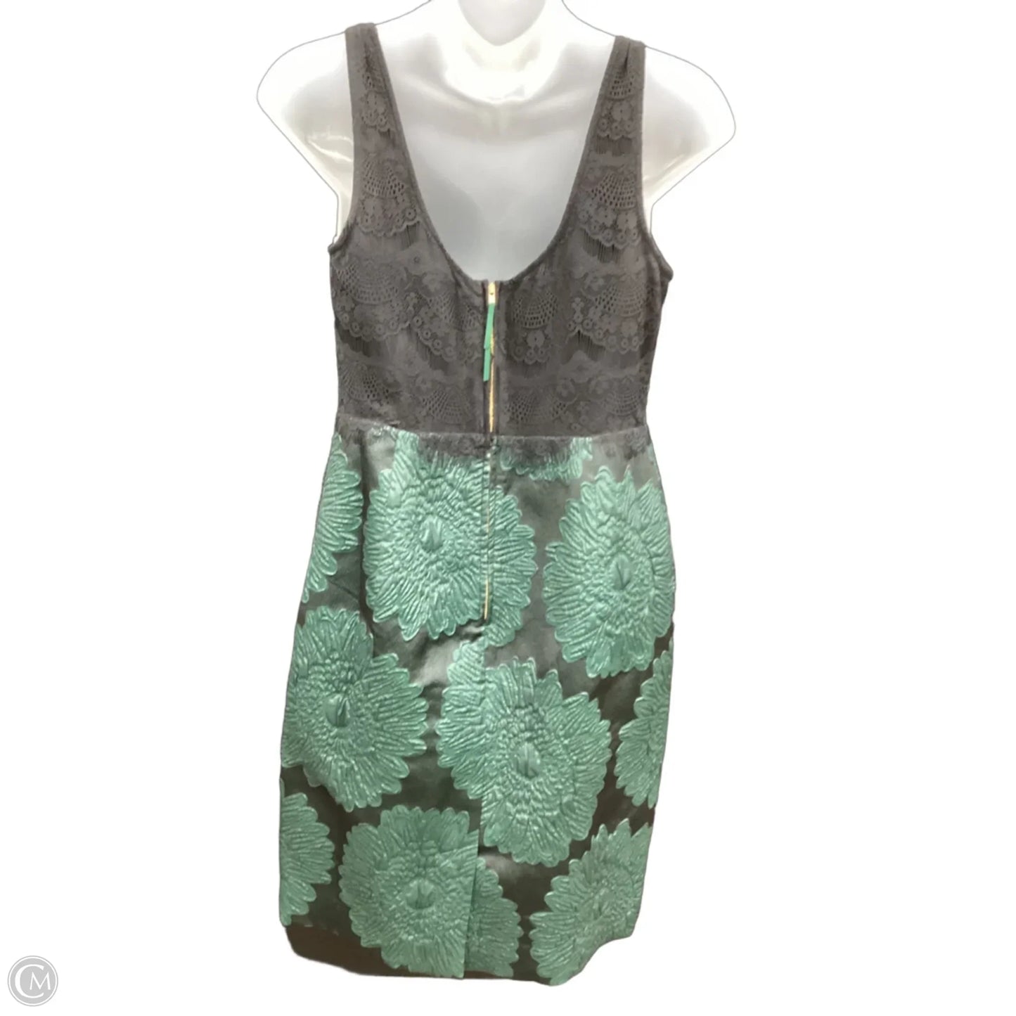 Dress Party Short By Anthropologie In Black & Green, Size: S