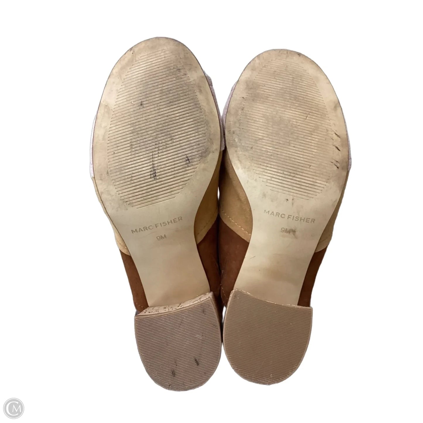 Shoes Heels Block By Marc Fisher In Tan, Size: 9