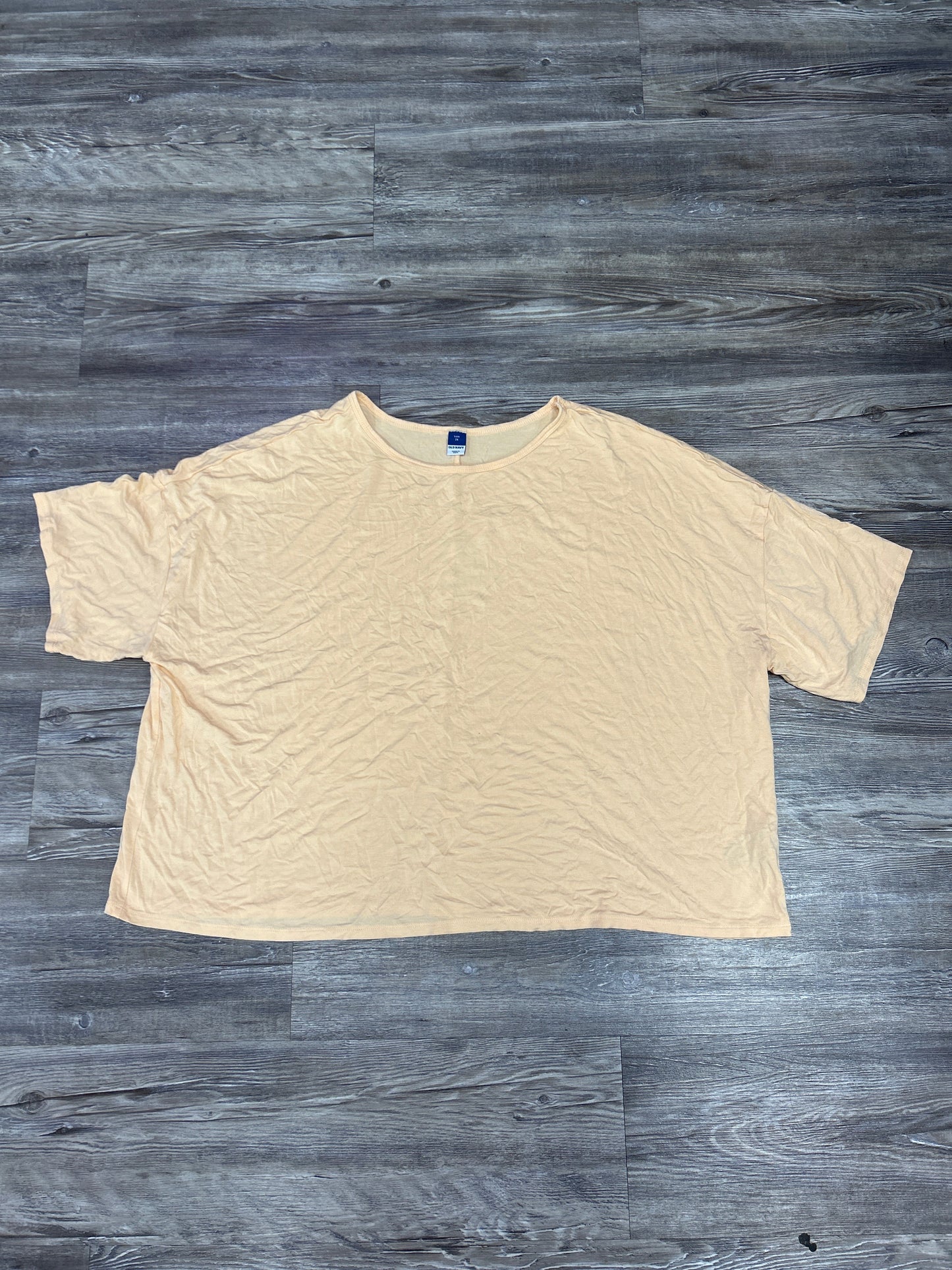 Top Short Sleeve By Old Navy In Orange, Size: 2x