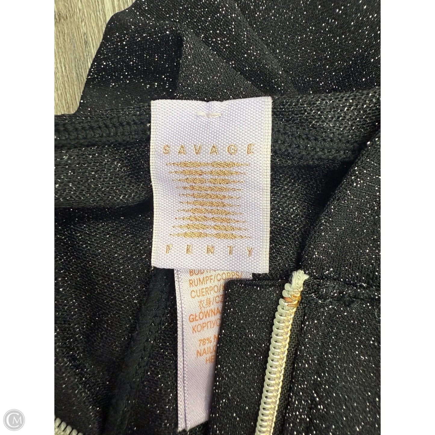 Jumpsuit By Savage Fenty In Black & Silver, Size: 1x