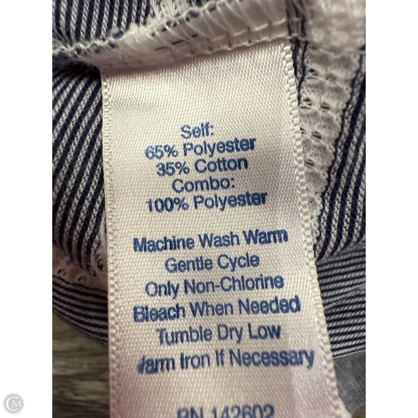 Dress Casual Short By Sail To Sable In Blue & White, Size: Xs