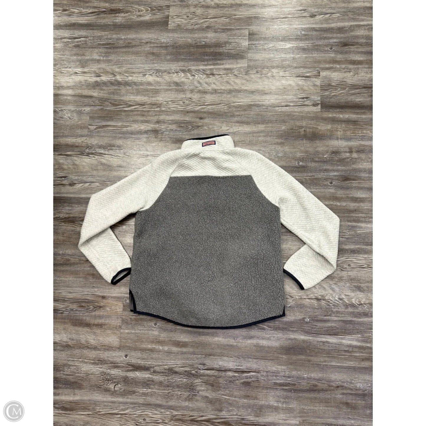 Jacket Fleece By Vineyard Vines In Grey, Size: M