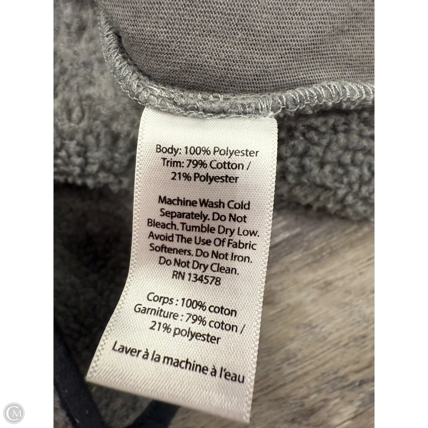 Jacket Fleece By Vineyard Vines In Grey, Size: M