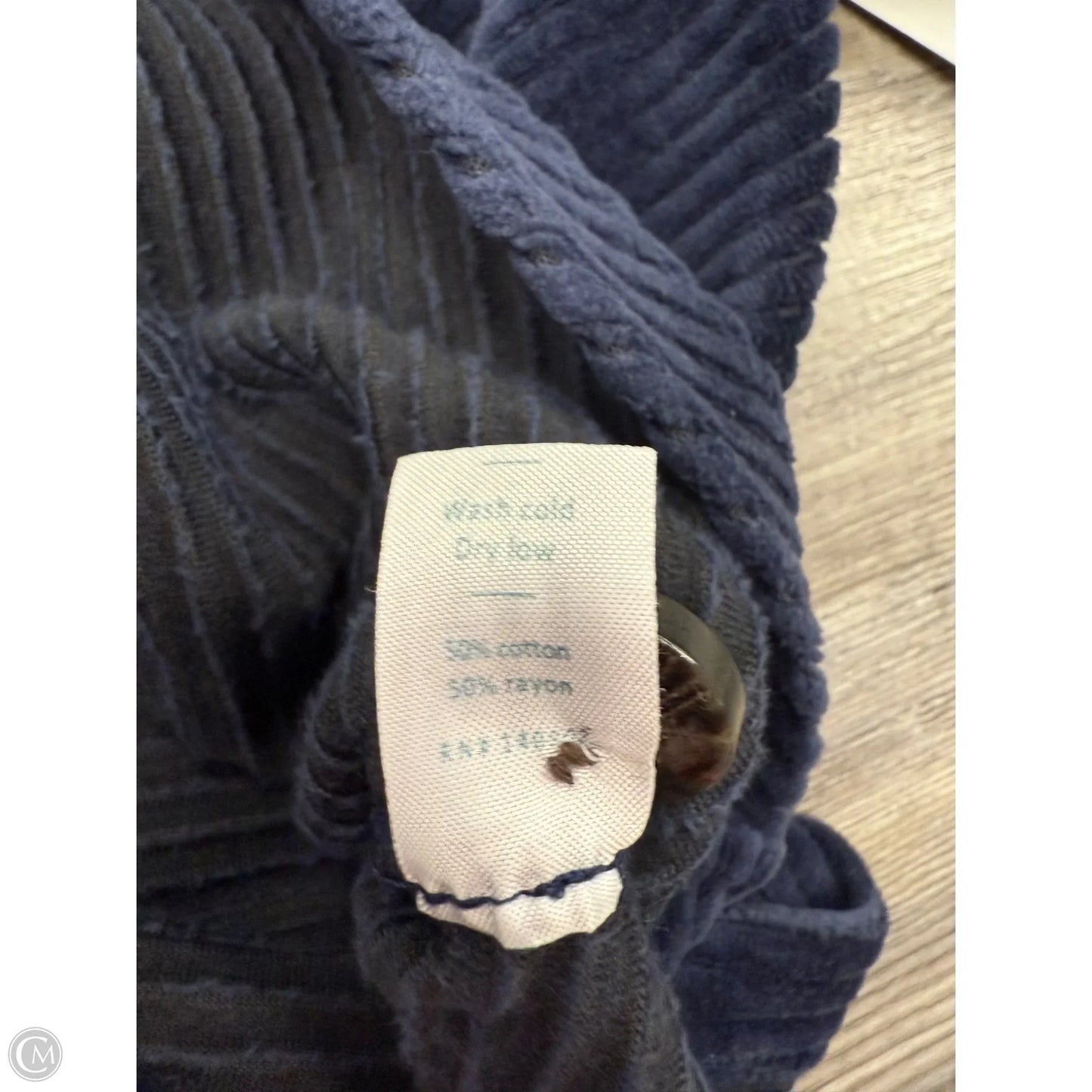 Sweater Cardigan By Marine Layer In Blue, Size: M