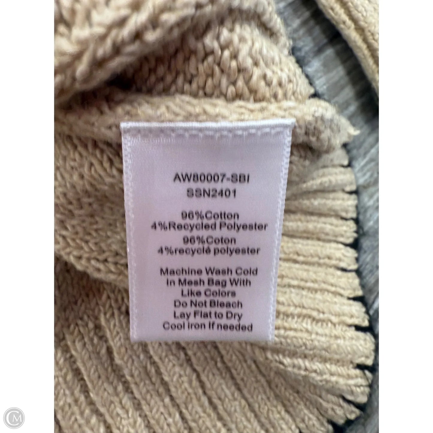 Sweater By Atm In Tan, Size: M