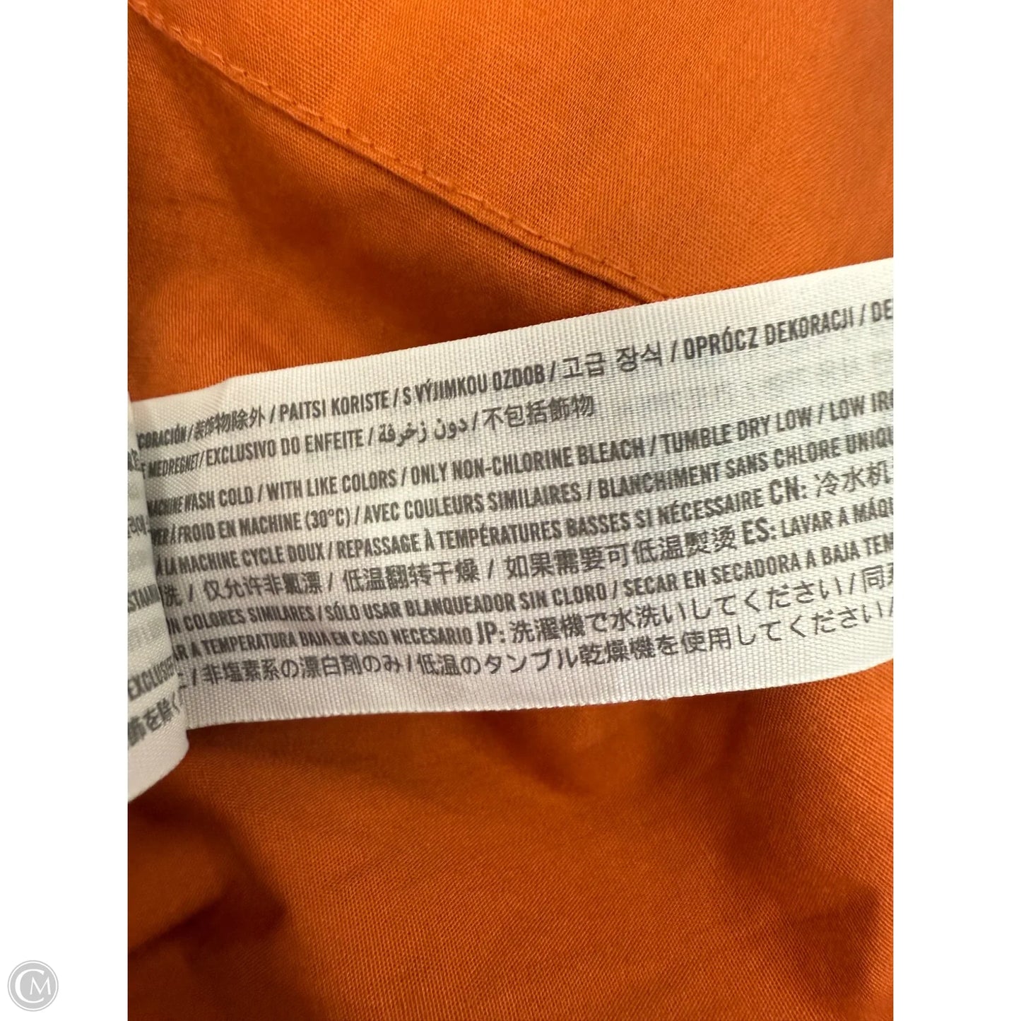 Dress Casual Short By Abercrombie And Fitch In Orange, Size: M